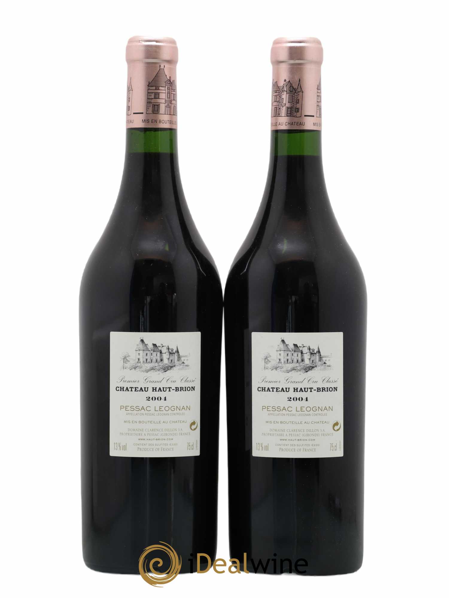 Château Haut Brion 1er Grand Cru Classé 2004 - Lot de 2 bouteilles - 1