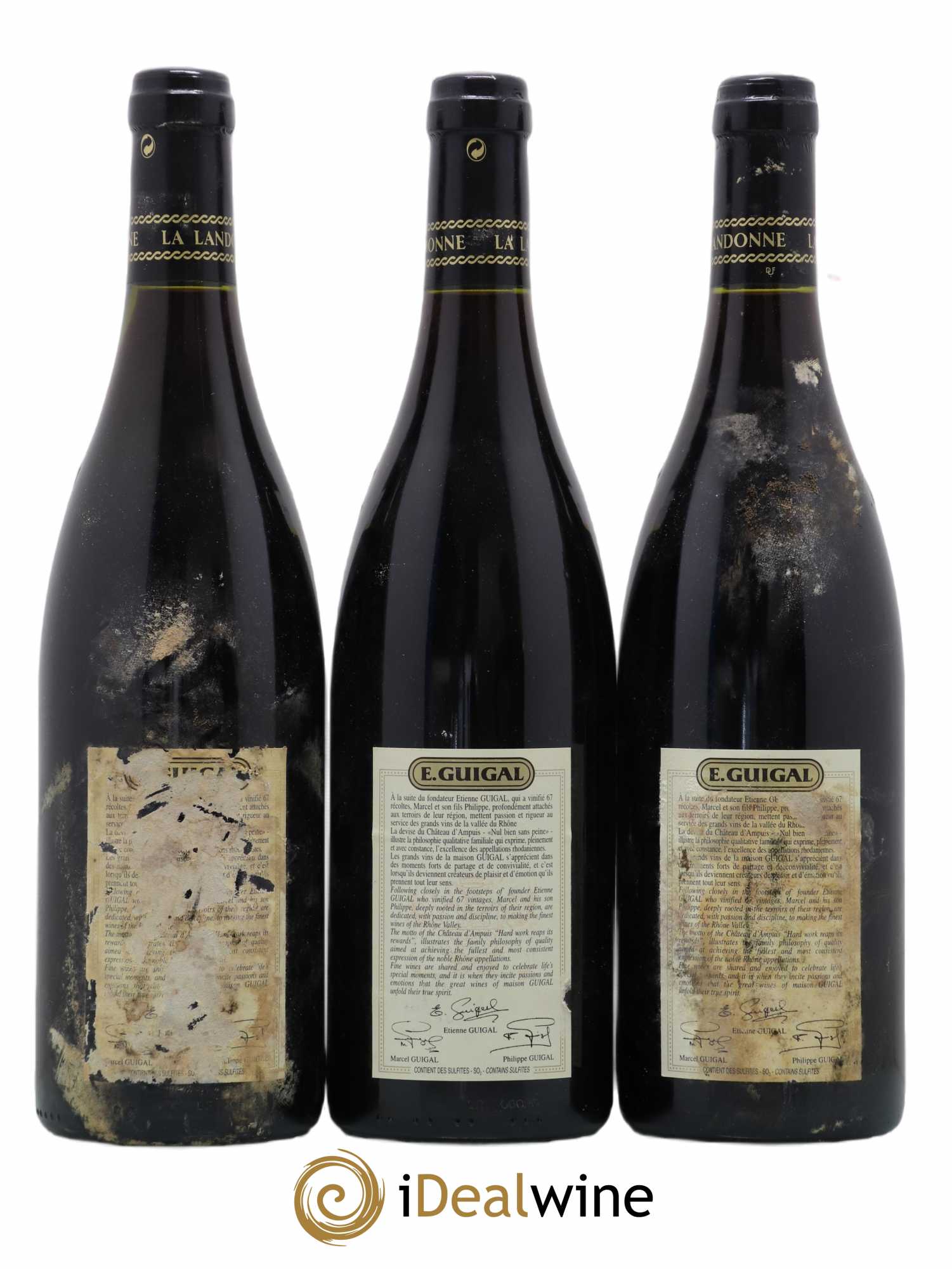 Côte-Rôtie La Landonne Guigal 2002 - Lot de 3 bouteilles - 1