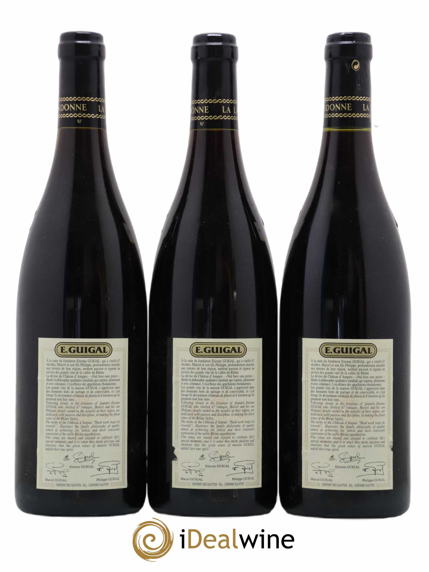 Côte-Rôtie La Landonne Guigal 2002 - Lot de 3 bouteilles - 1