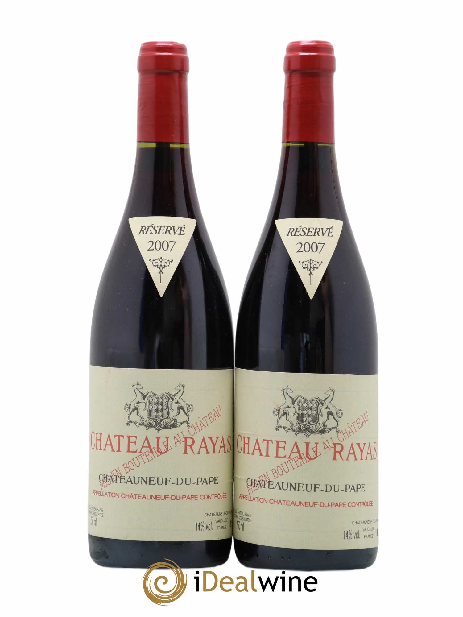 Châteauneuf-du-Pape Château Rayas Emmanuel Reynaud 2007 - Lot of 2 bottles - 0