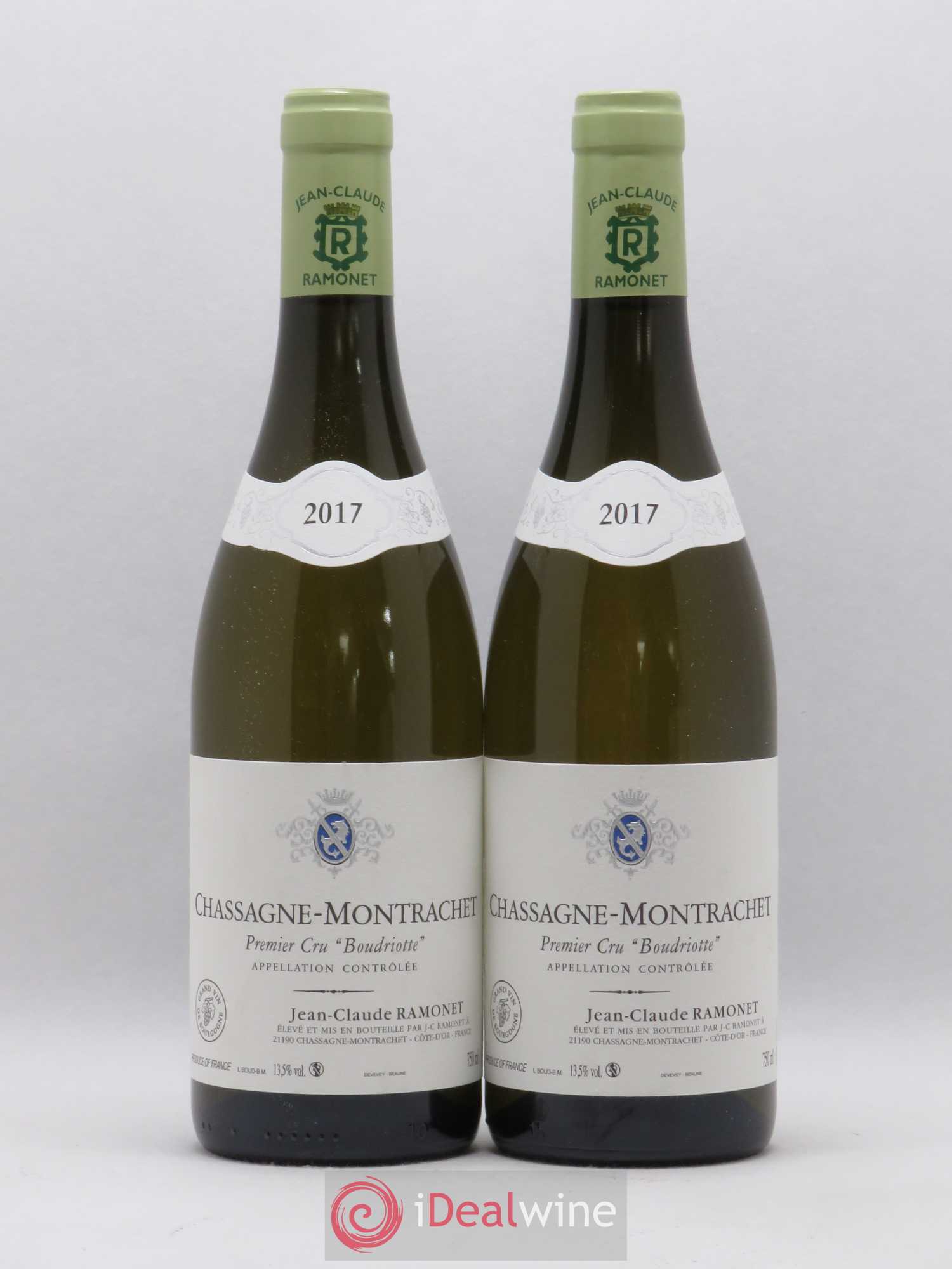 Chassagne-Montrachet 1er Cru Boudriotte Ramonet (Domaine) 2017 - Lot de 2 bouteilles - 0