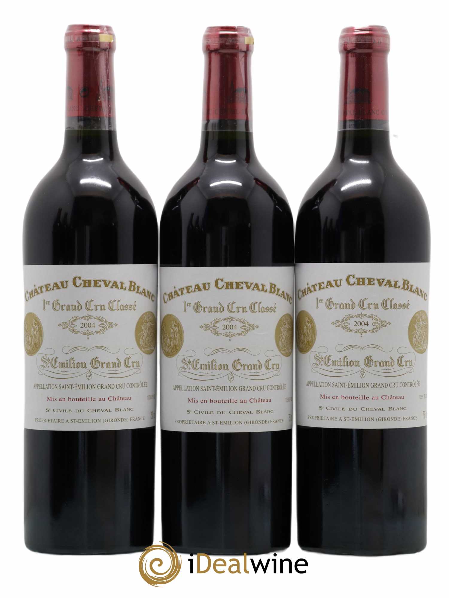 Château Cheval Blanc 1er Grand Cru Classé A 2004 - Lot de 6 bouteilles - 1