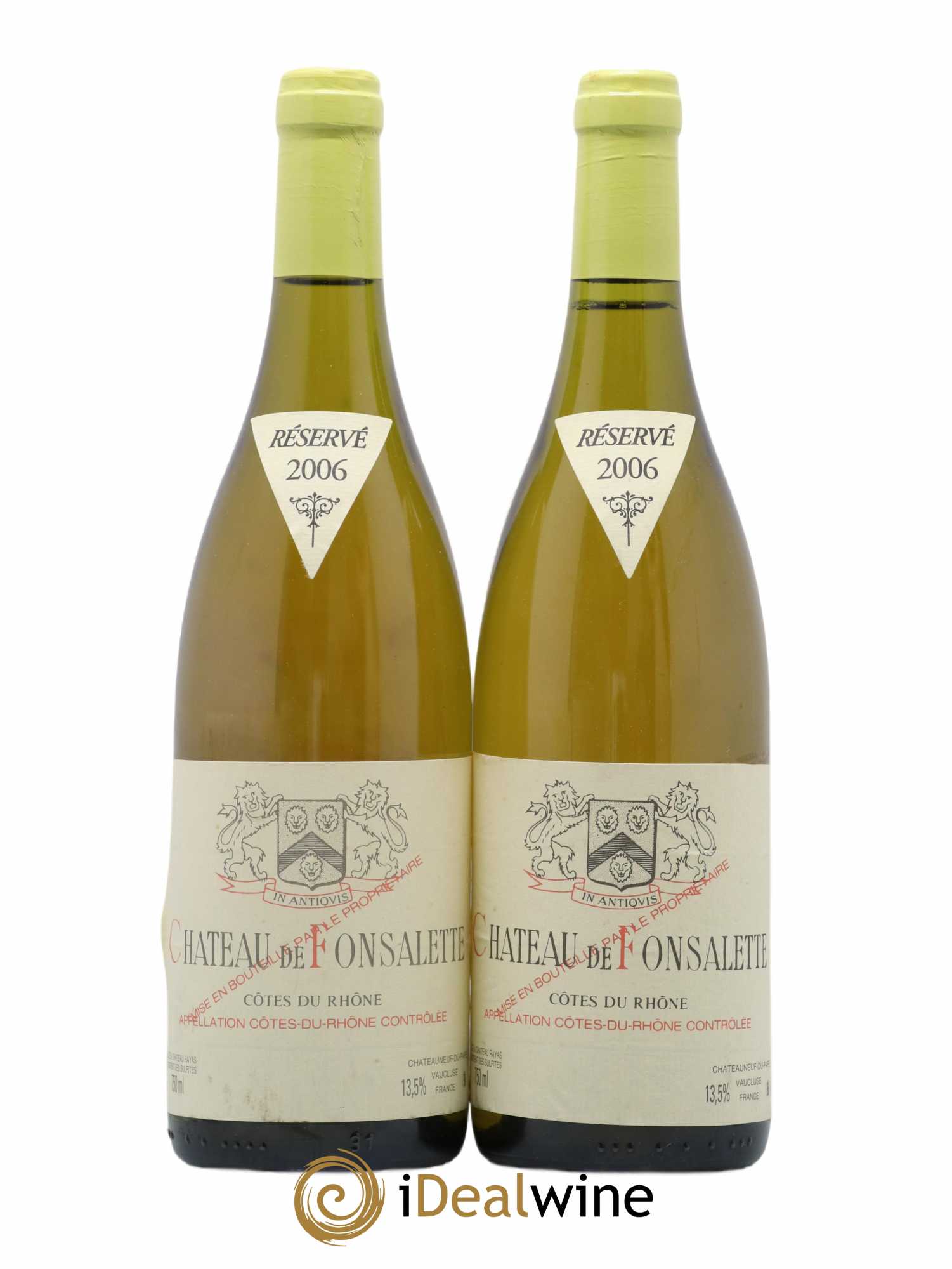 Côtes-du-Rhône Château de Fonsalette Emmanuel Reynaud 2006 - Lot de 2 bouteilles - 0