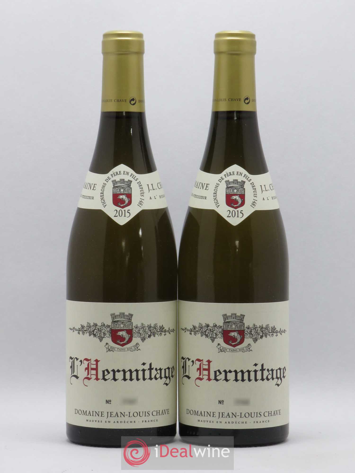 Hermitage Jean-Louis Chave 2015 - Lot de 2 bouteilles - 0