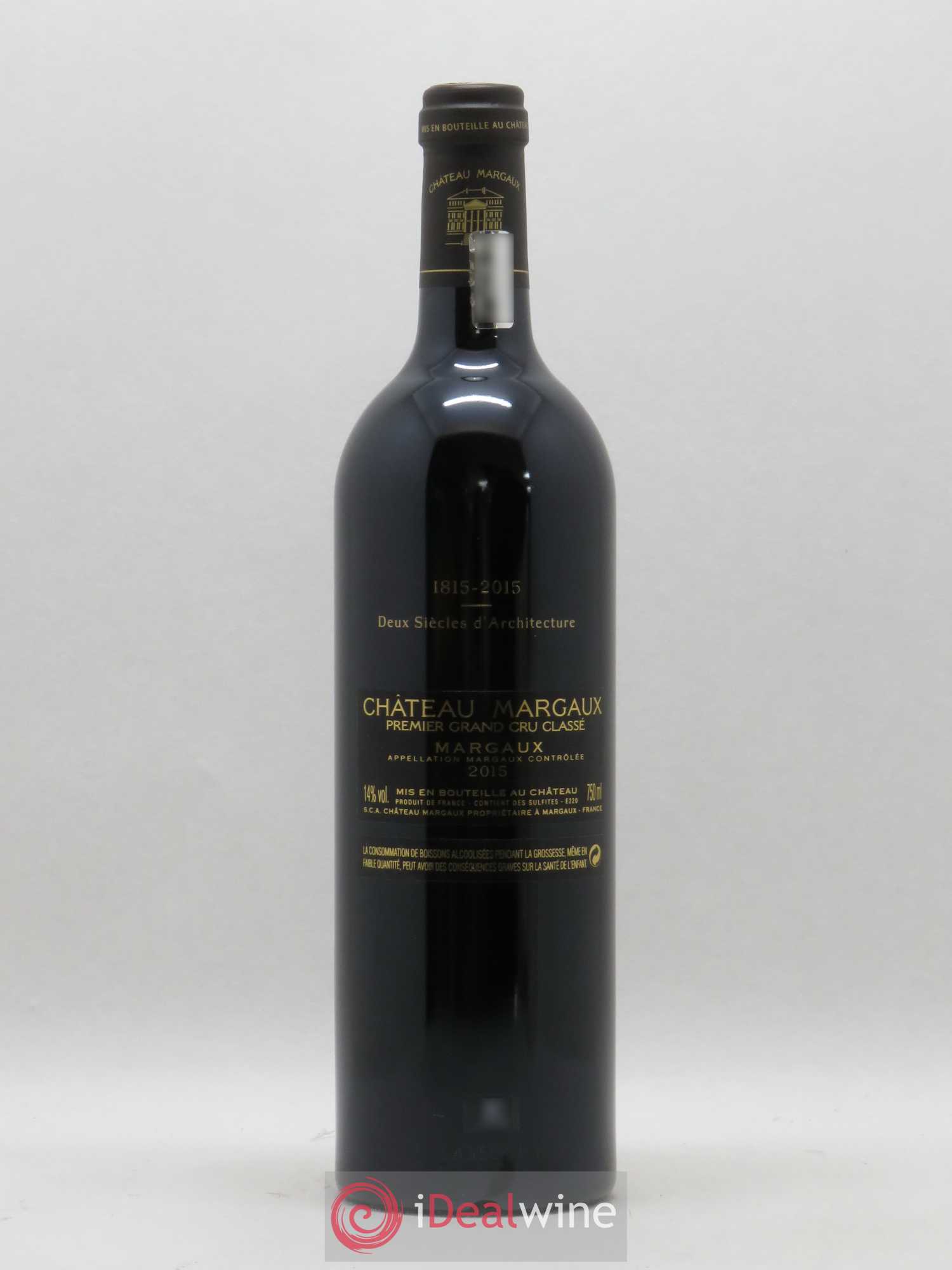 Château Margaux 1er Grand Cru Classé Hommage à Paul Pontallier 2015 - Lot of 1 bottle - 1