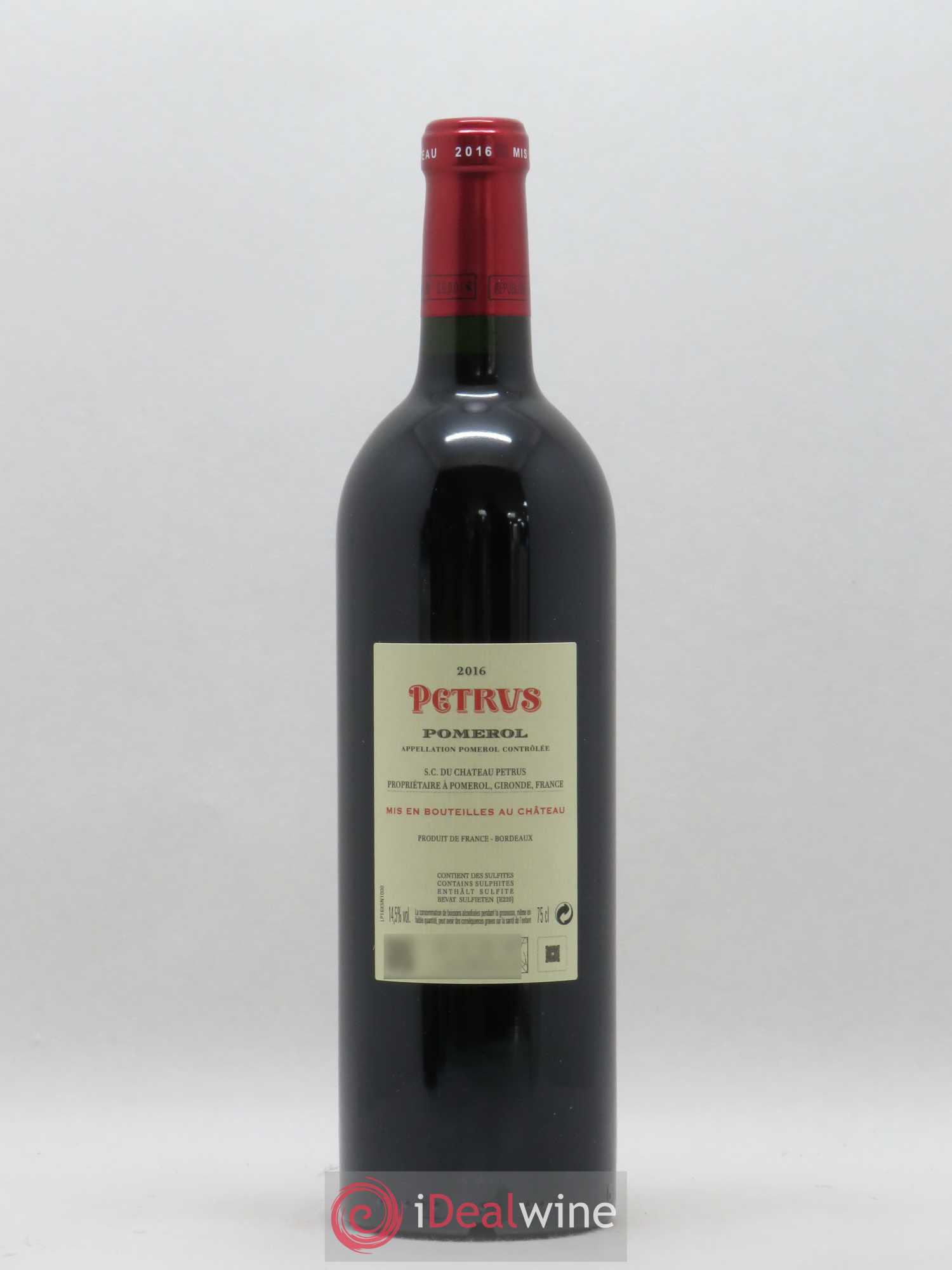 Petrus 2016 - Lot de 1 bouteille - 1