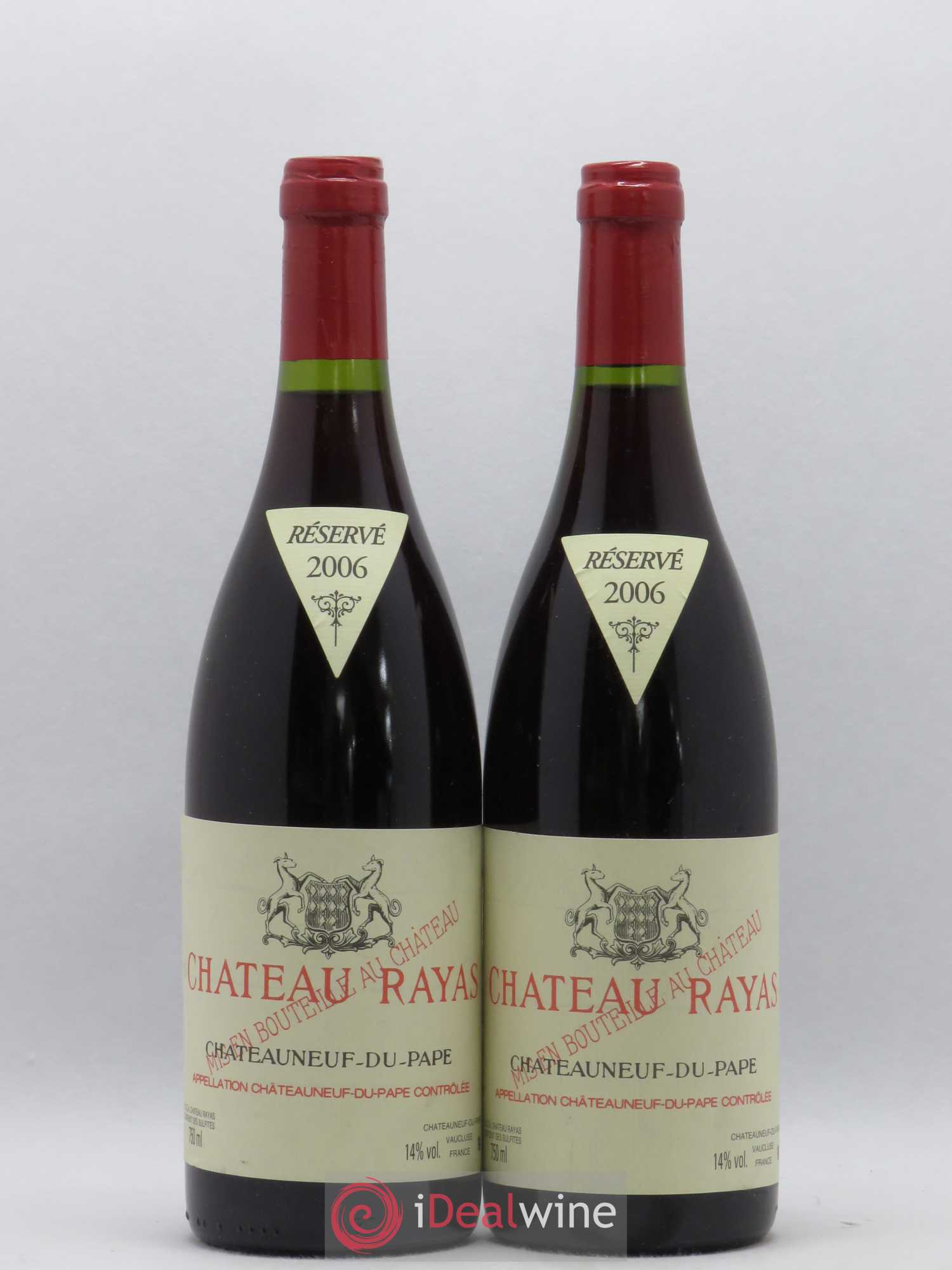 Châteauneuf-du-Pape Château Rayas Emmanuel Reynaud 2006 - Lot de 2 bouteilles - 0