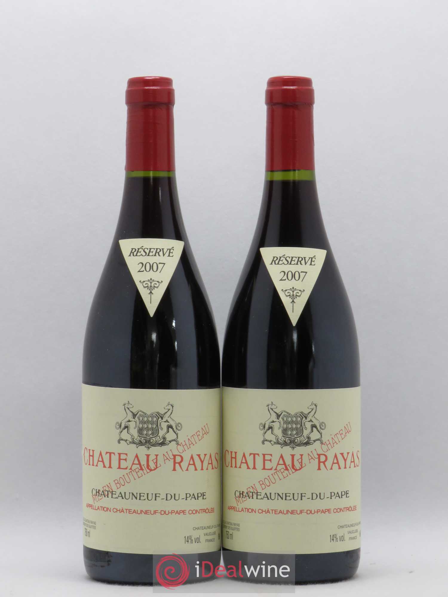 Châteauneuf-du-Pape Château Rayas Emmanuel Reynaud 2007 - Lot de 2 bouteilles - 0