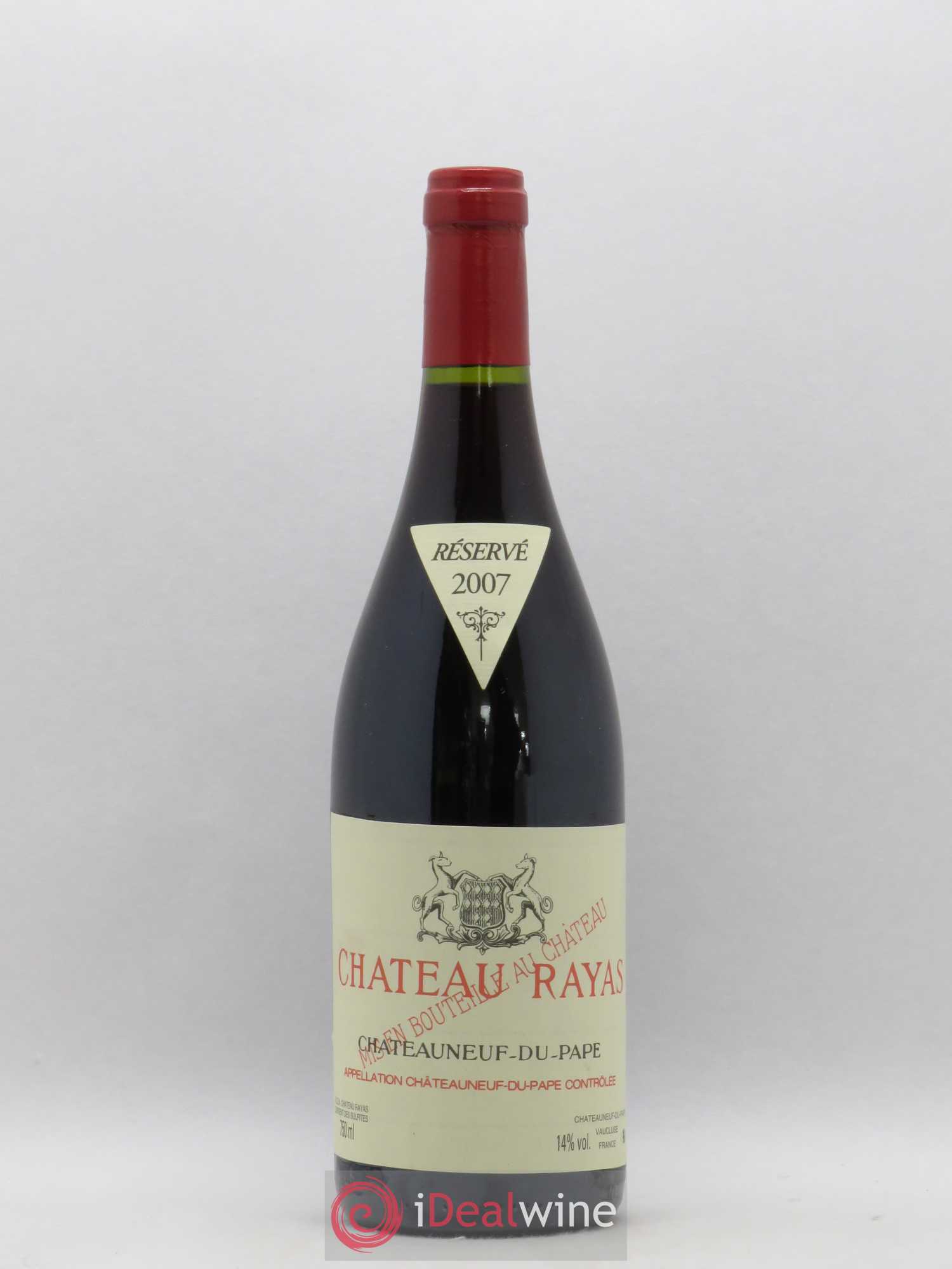 Châteauneuf-du-Pape Château Rayas Emmanuel Reynaud 2007 - Lot de 1 bouteille - 0