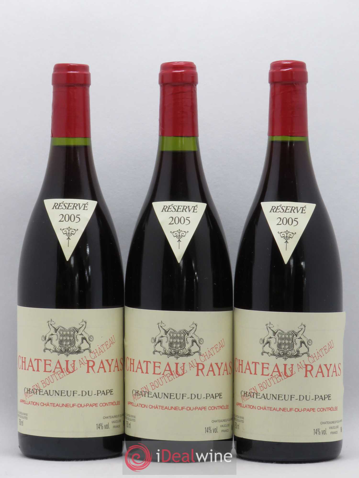 Châteauneuf-du-Pape Château Rayas Emmanuel Reynaud 2005 - Lot de 3 bouteilles - 0