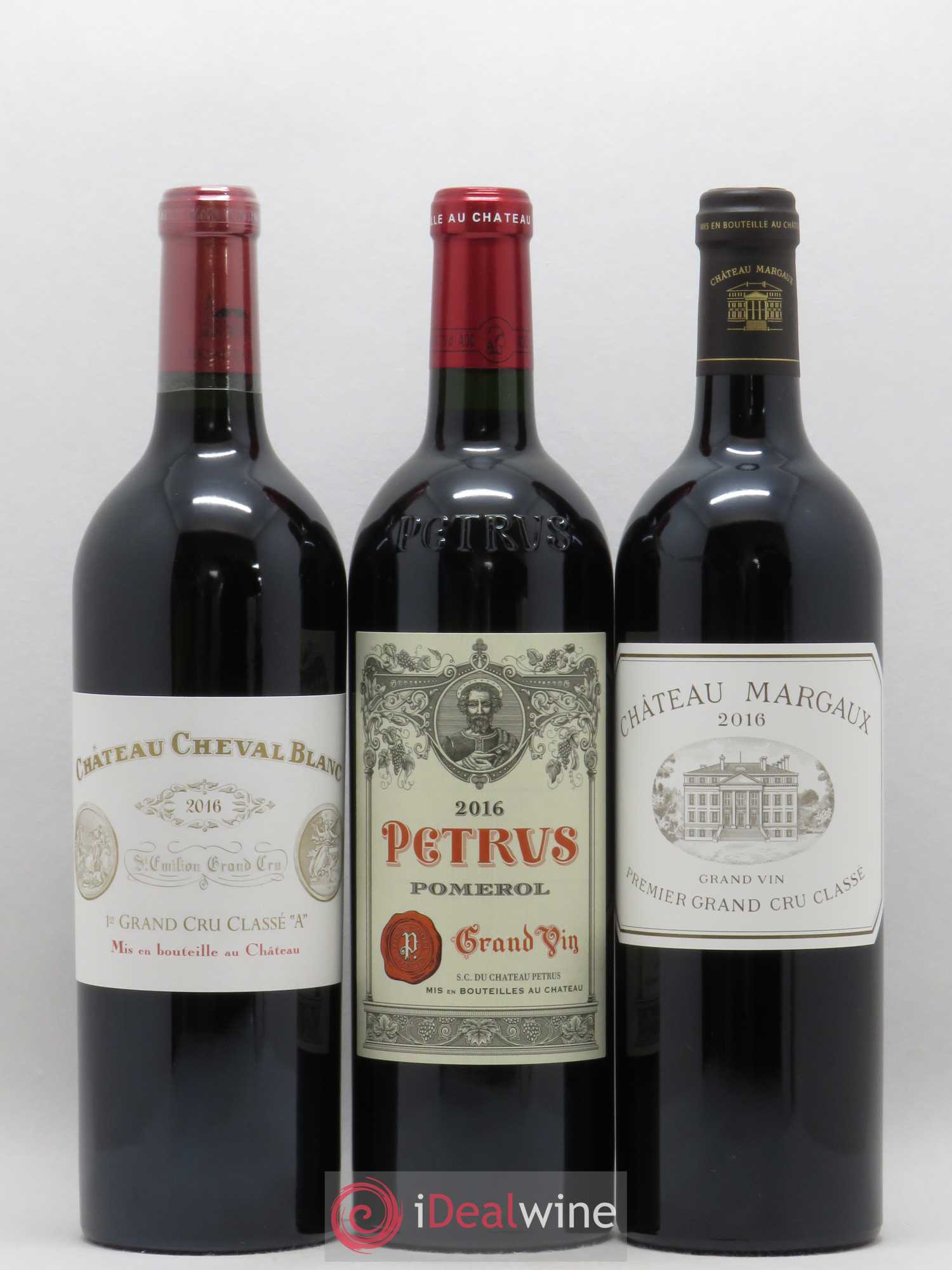 Caisse Collection Duclot 1 Ausone 1 Cheval Blanc 1 Haut-Brion Rouge 1 Lafite 1 Margaux 1 Mission Haut-Brion 1 Mouton Rothchild 1 Petrus 1 Yquem 2016 - Posten von 1 Flasche - 5