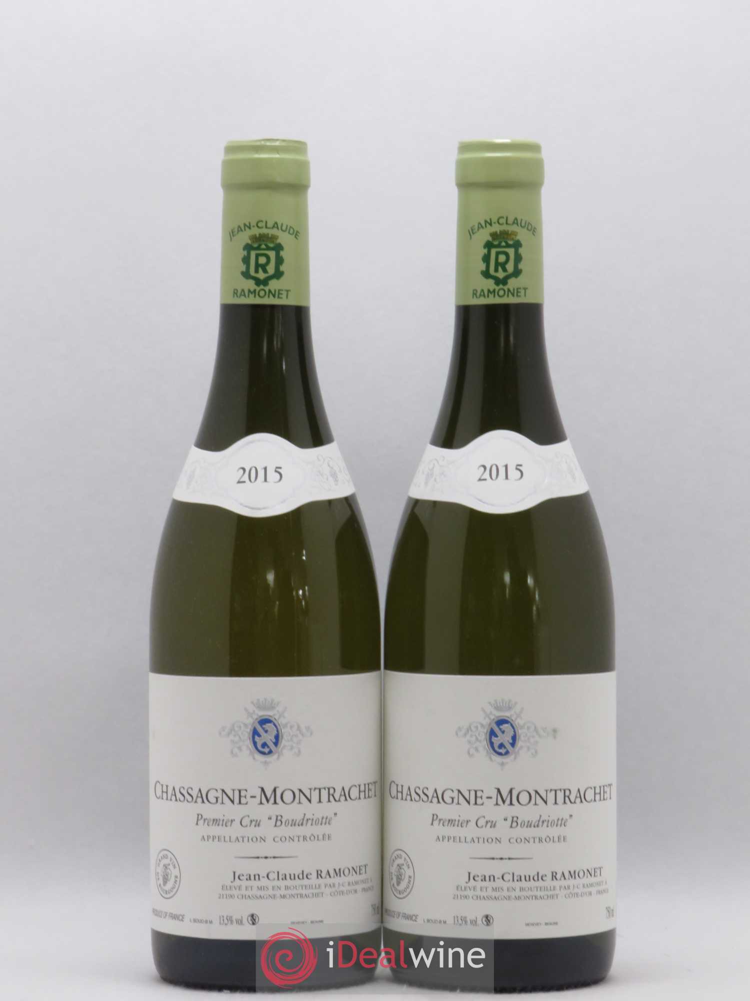Chassagne-Montrachet 1er Cru Boudriotte Ramonet (Domaine) 2015 - Lot de 2 bouteilles - 0