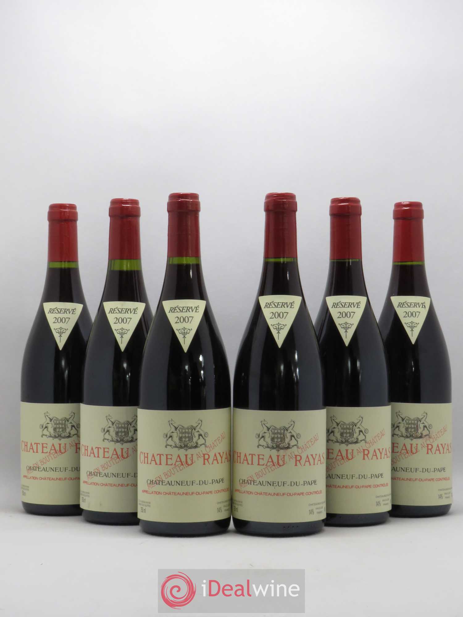 Châteauneuf-du-Pape Château Rayas Emmanuel Reynaud 2007 - Lot de 6 bouteilles - 0