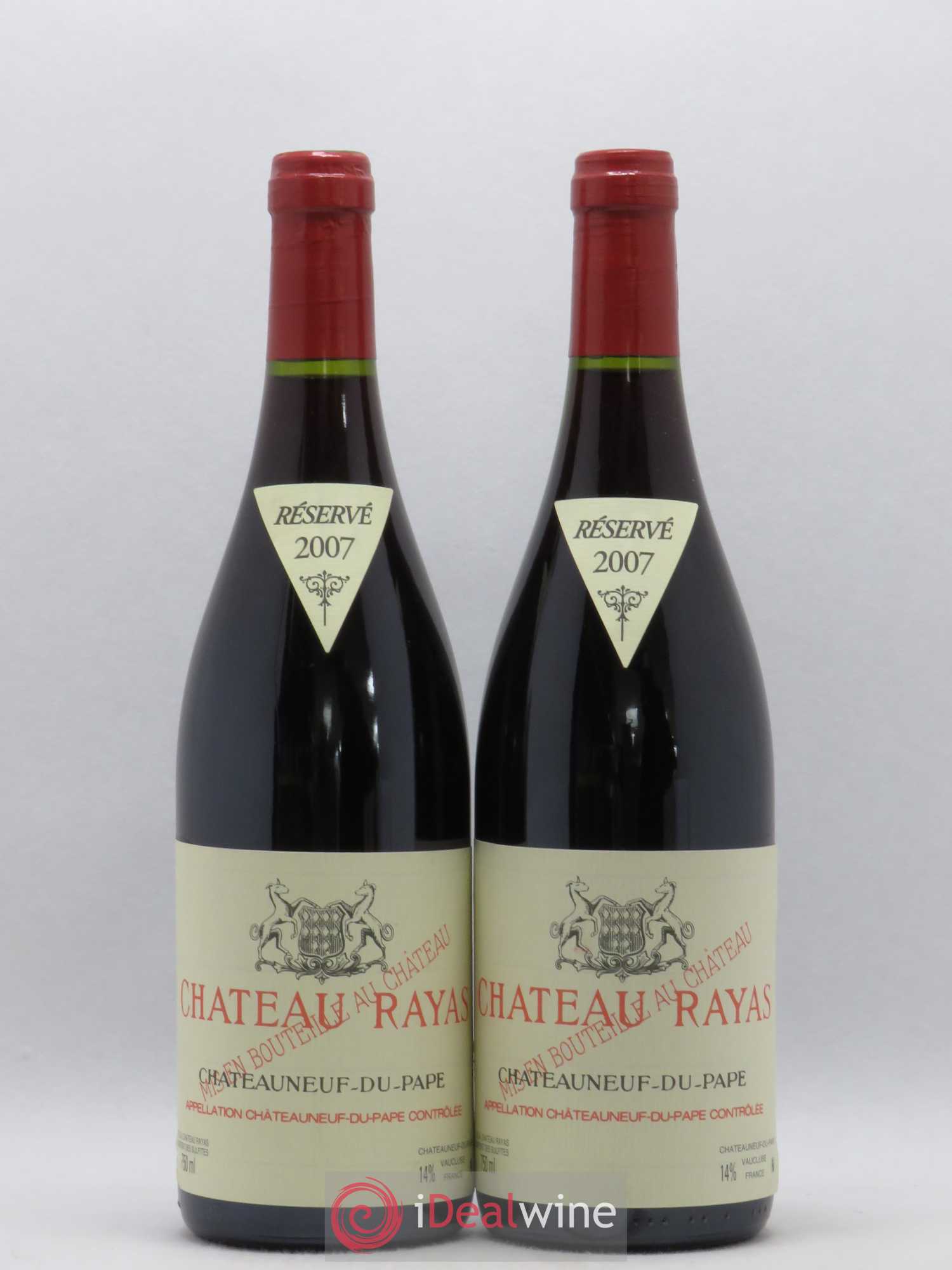 Châteauneuf-du-Pape Château Rayas Emmanuel Reynaud 2007 - Lot de 2 bouteilles - 0