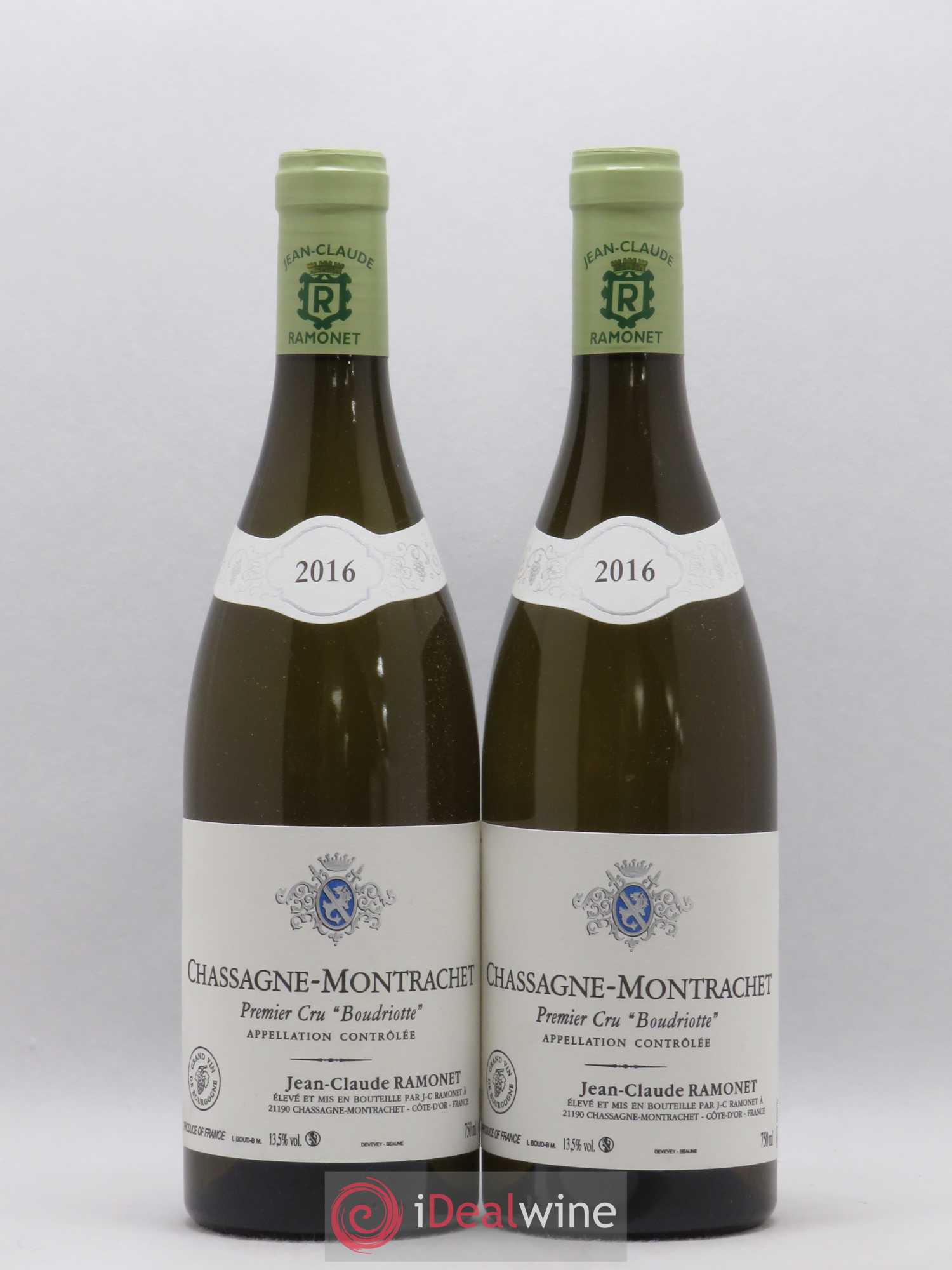 Chassagne-Montrachet 1er Cru Boudriotte Ramonet (Domaine) 2016 - Lot de 2 bouteilles - 0