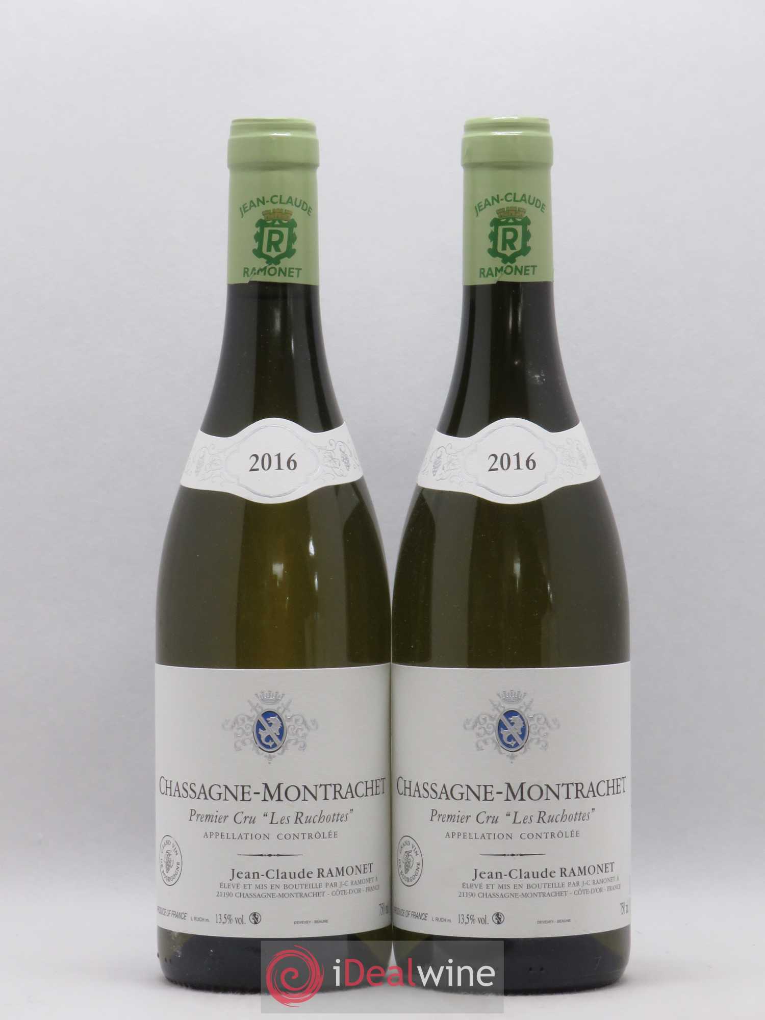 Chassagne-Montrachet 1er Cru Les Ruchottes Ramonet (Domaine) 2016 - Lot de 2 bouteilles - 0