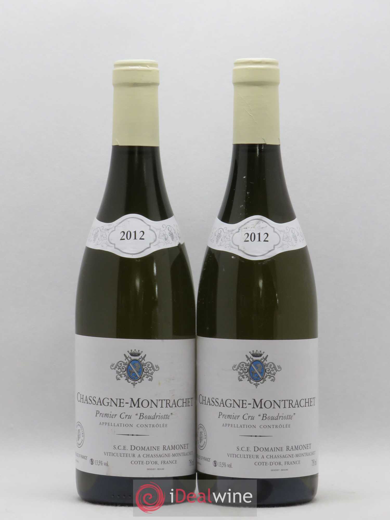 Chassagne-Montrachet 1er Cru Boudriotte Ramonet (Domaine) 2012 - Lot de 2 bouteilles - 0