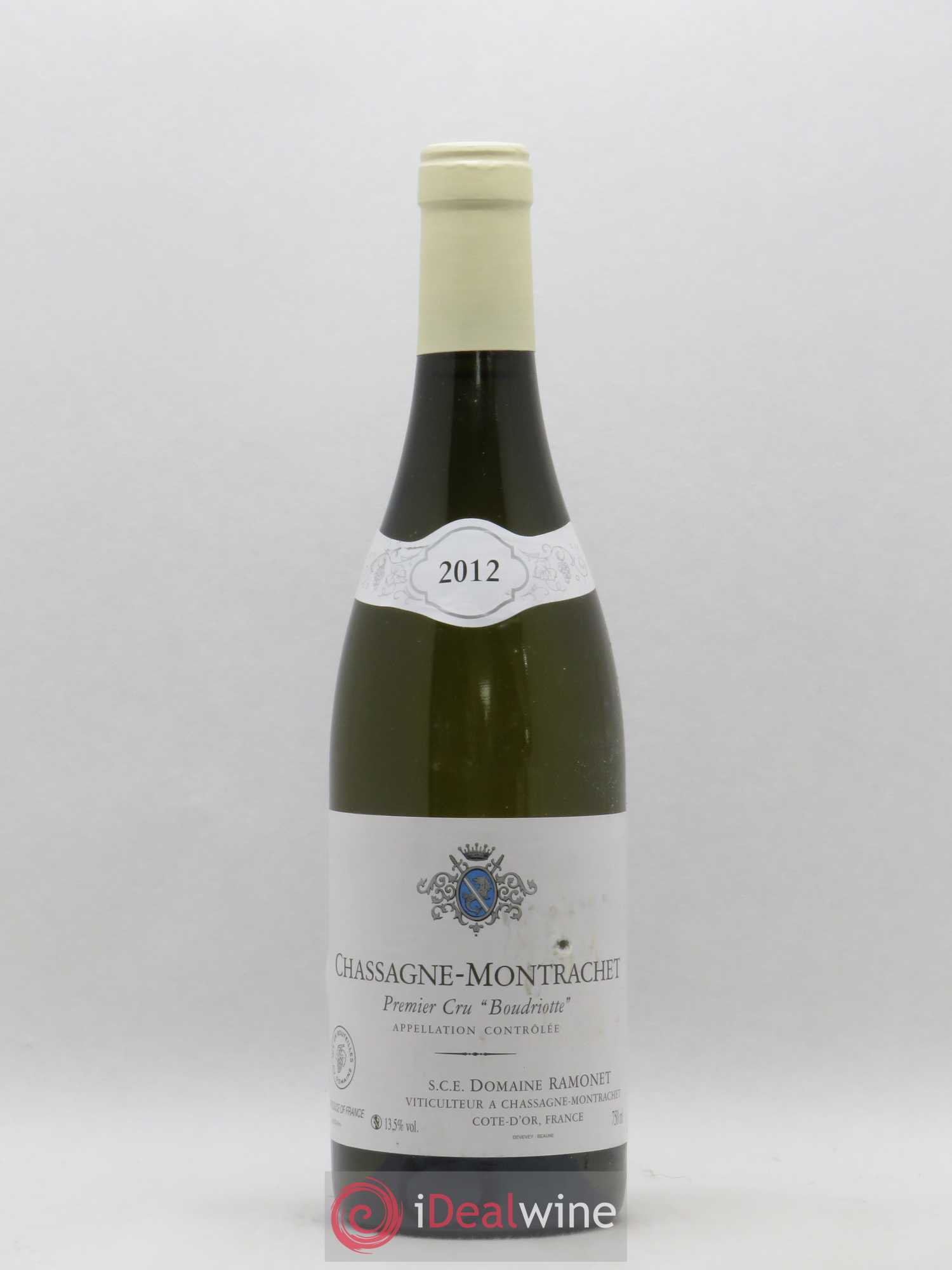 Chassagne-Montrachet 1er Cru Boudriotte Ramonet (Domaine) 2012 - Lot de 1 bouteille - 0