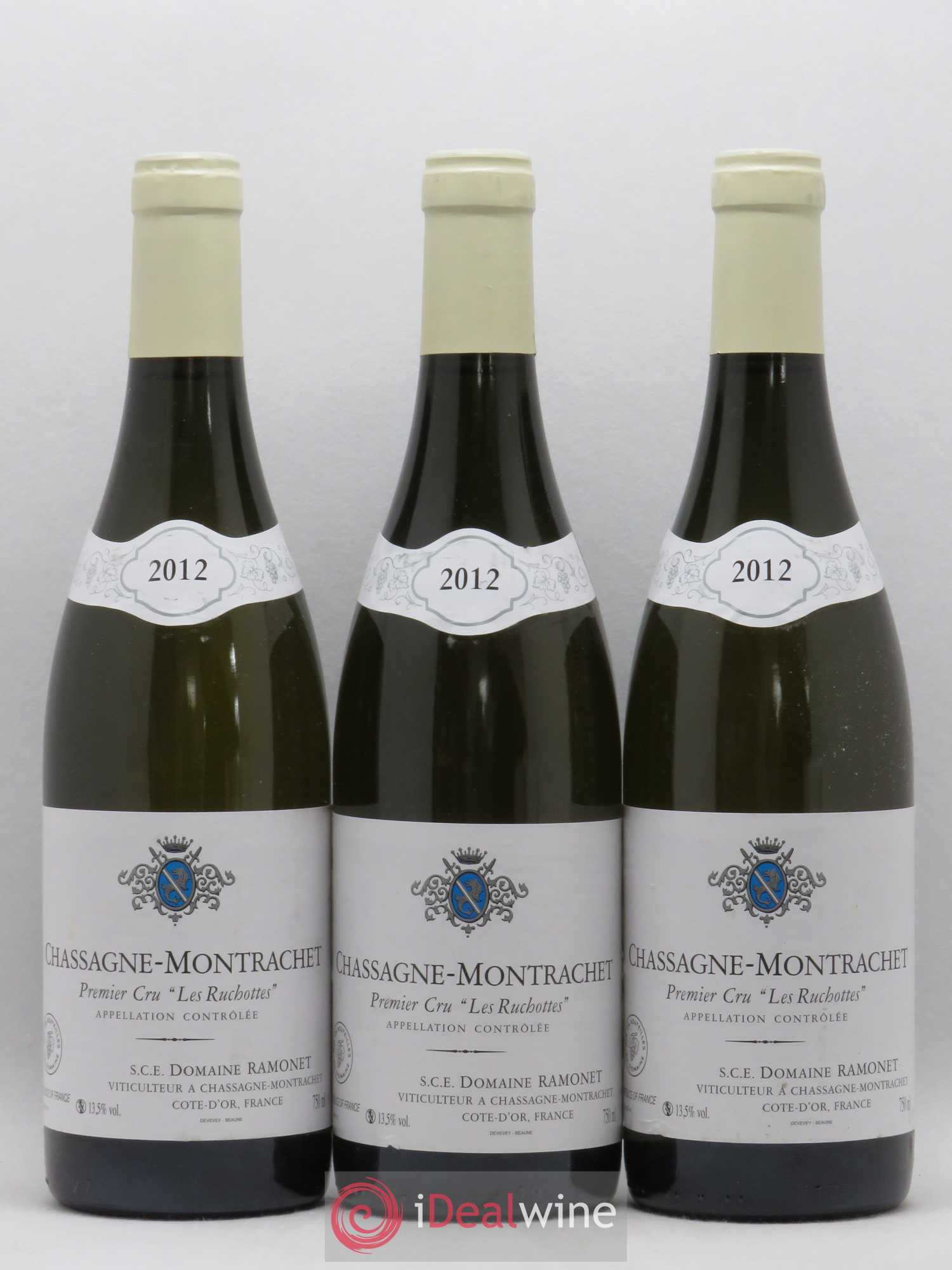 Chassagne-Montrachet 1er Cru Les Ruchottes Ramonet (Domaine) 2012 - Posten von 3 Flaschen - 0