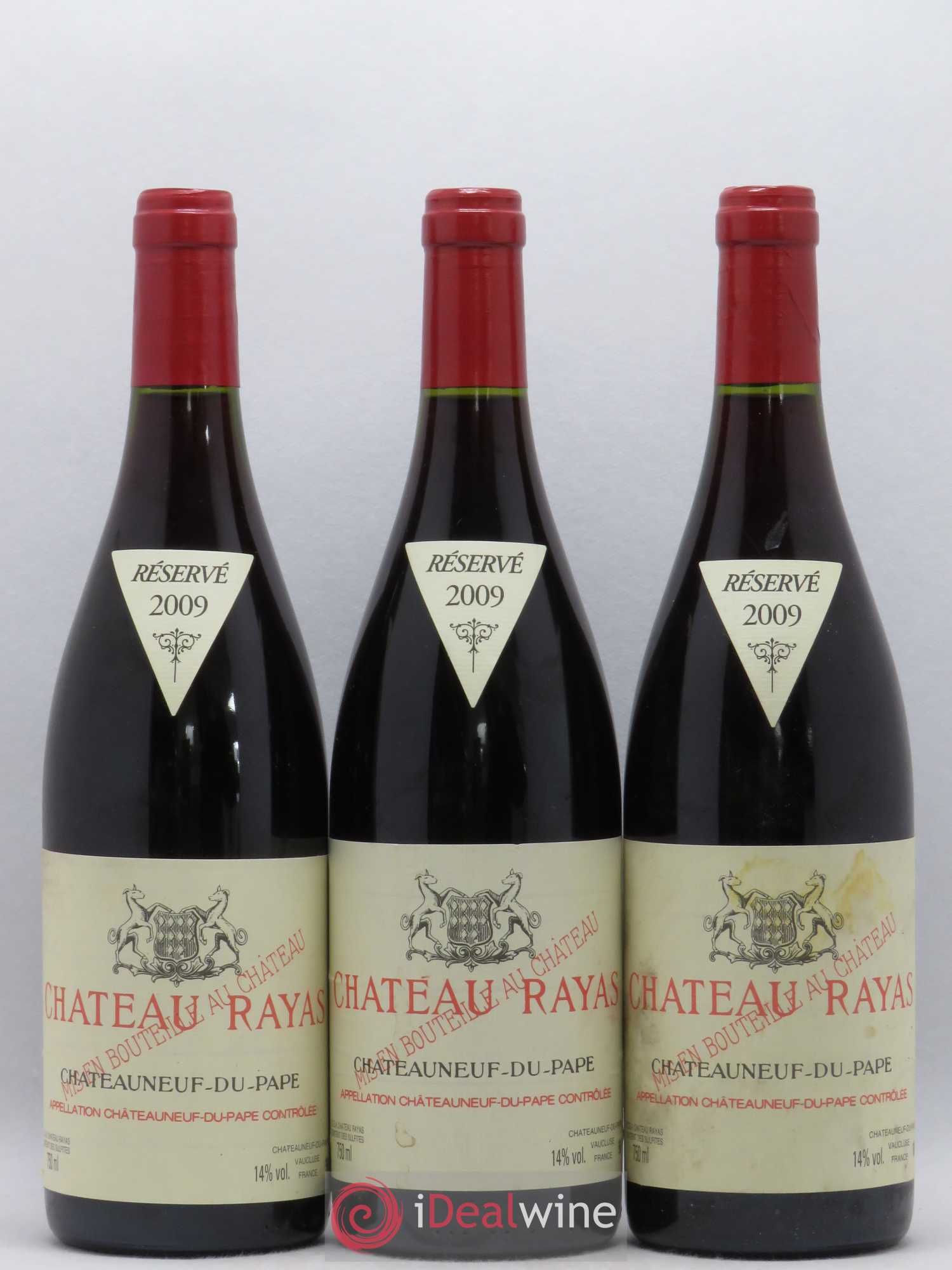 Châteauneuf-du-Pape Château Rayas Emmanuel Reynaud 2009 - Lot de 3 bouteilles - 0
