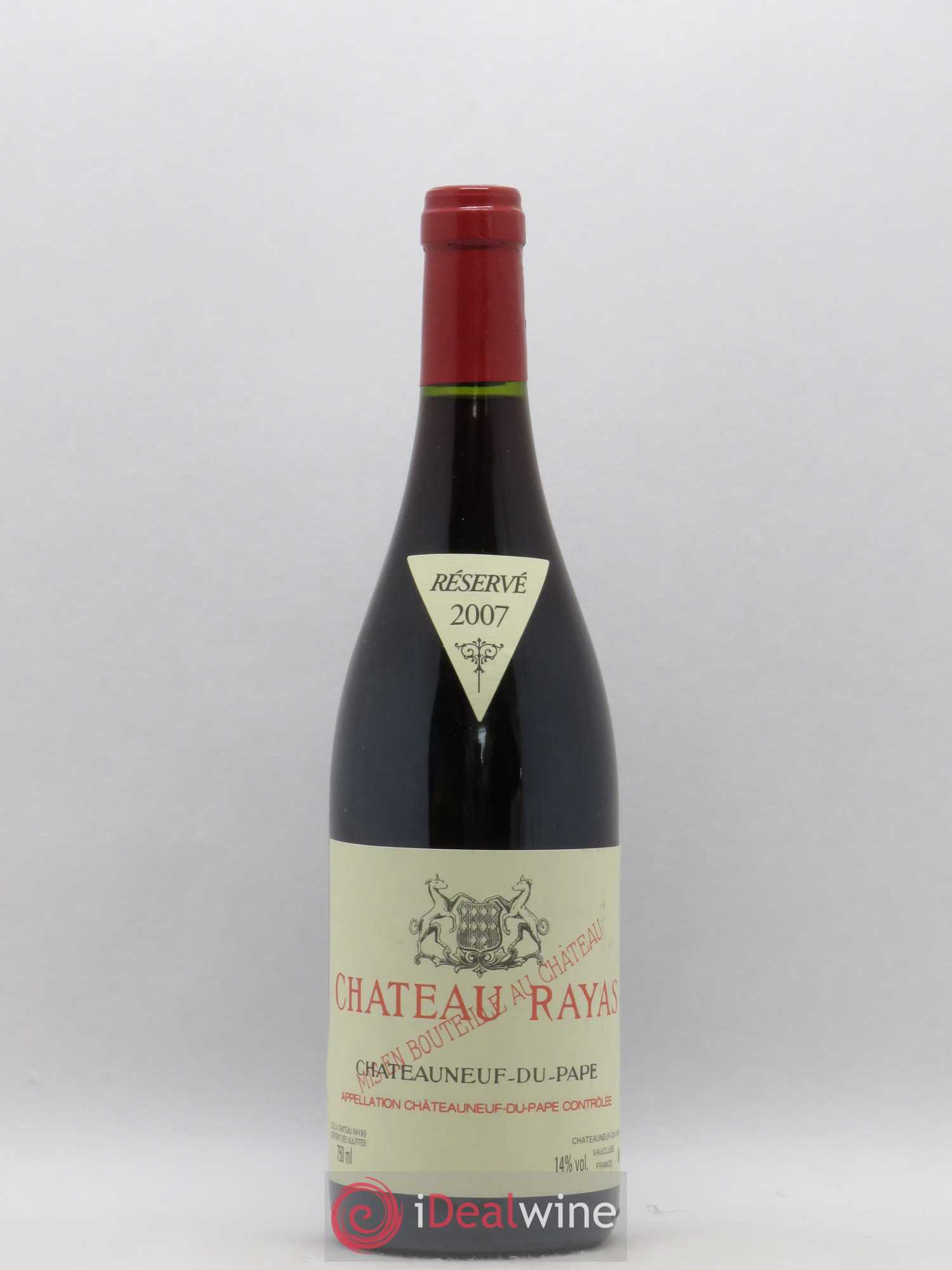 Châteauneuf-du-Pape Château Rayas Emmanuel Reynaud 2007 - Lot de 1 bouteille - 0