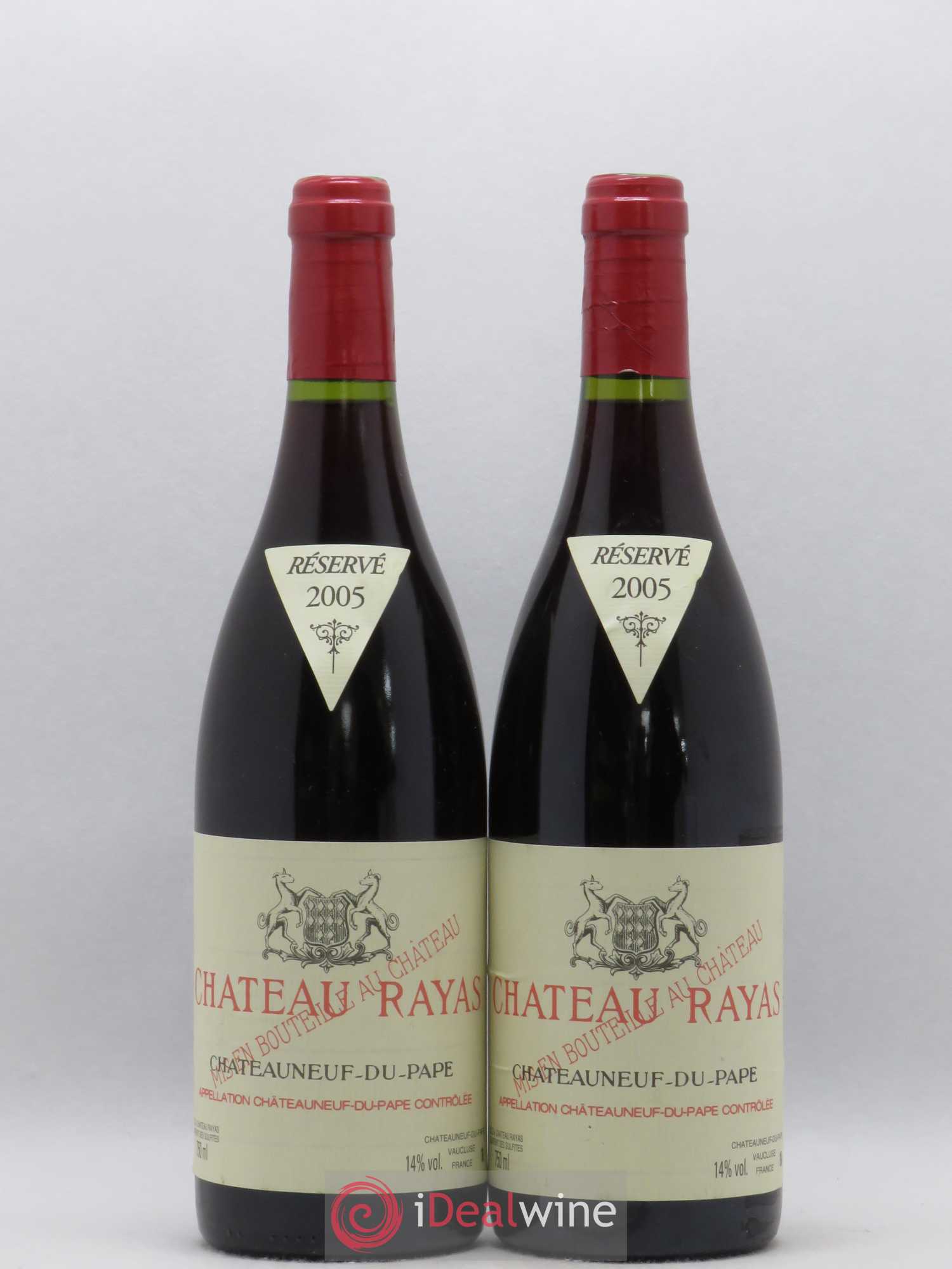 Châteauneuf-du-Pape Château Rayas Emmanuel Reynaud 2005 - Lot de 2 bouteilles - 0