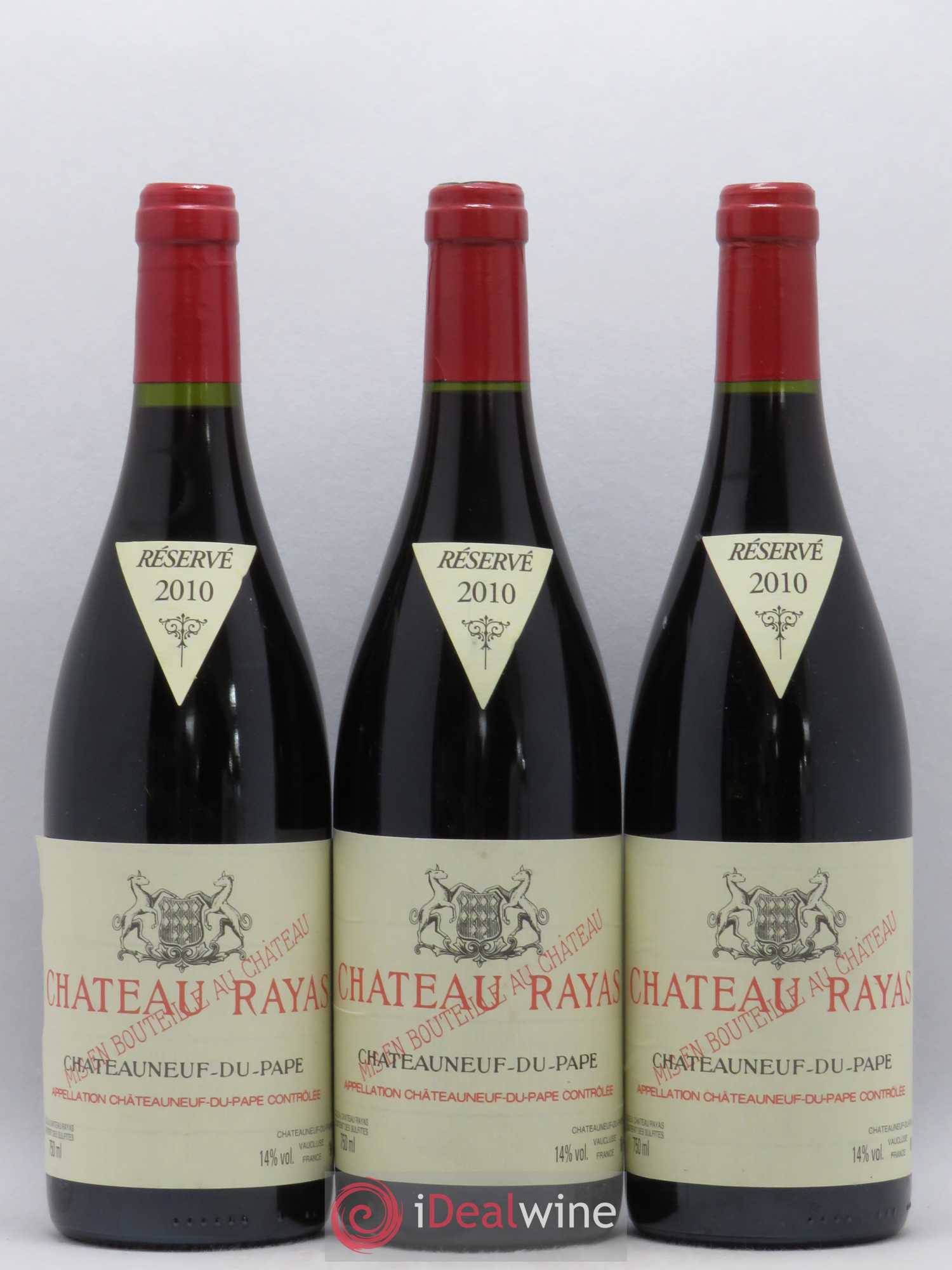 Châteauneuf-du-Pape Château Rayas Emmanuel Reynaud 2010 - Lot de 3 bouteilles - 0