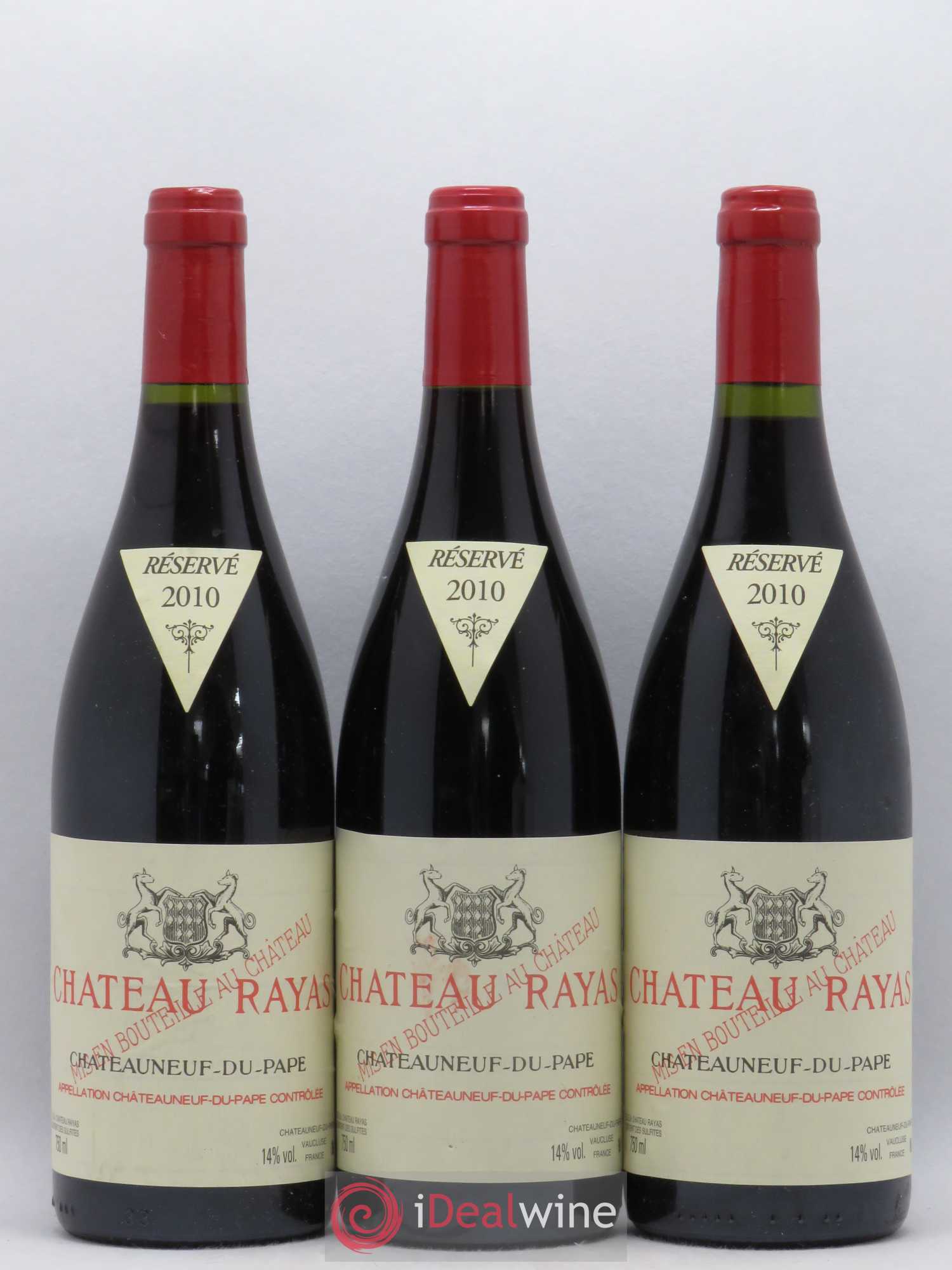 Châteauneuf-du-Pape Château Rayas Emmanuel Reynaud 2010 - Lot de 3 bouteilles - 0