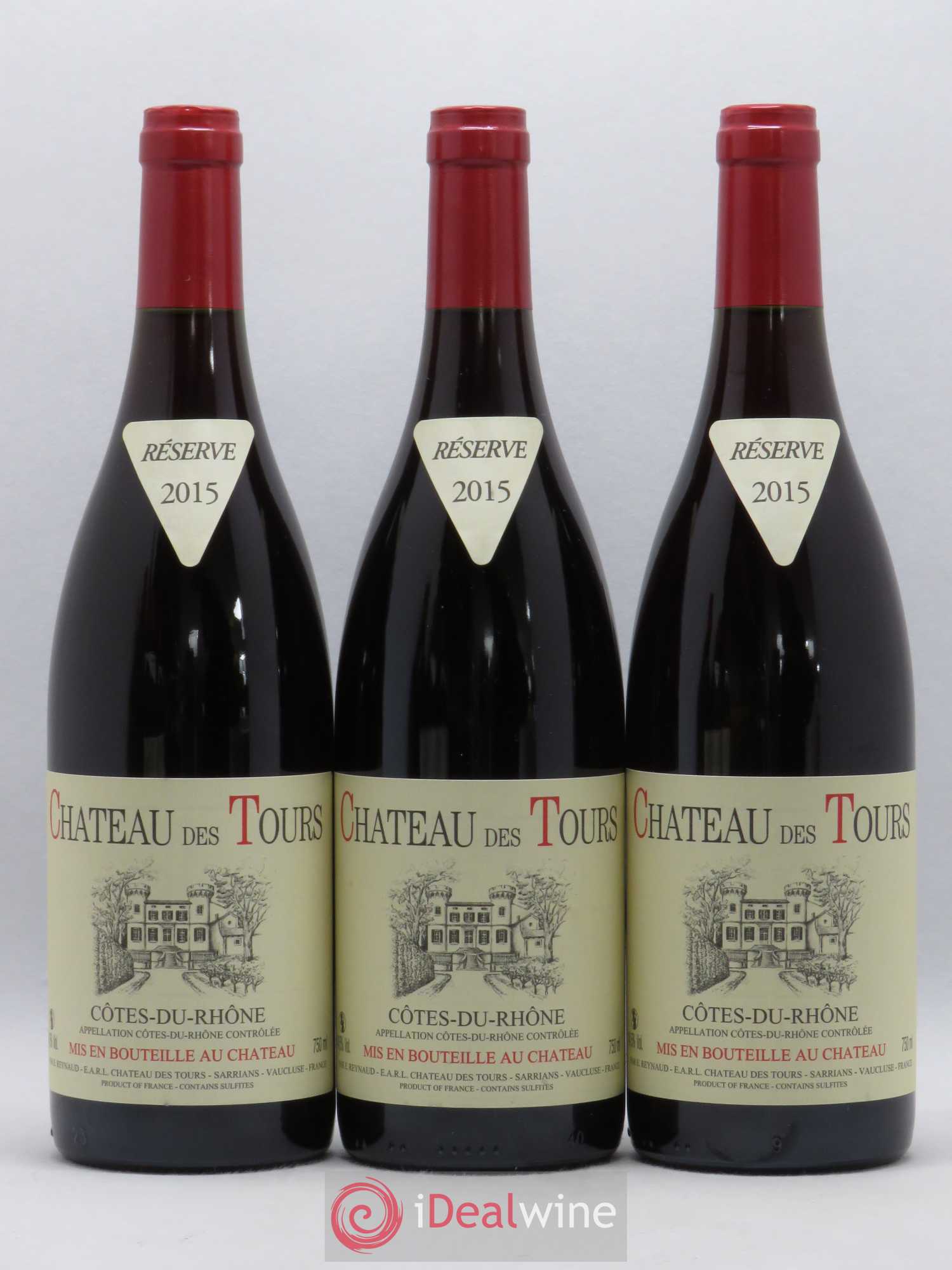Côtes-du-Rhône Château des Tours Emmanuel Reynaud 2015 - Lot de 6 bouteilles - 2