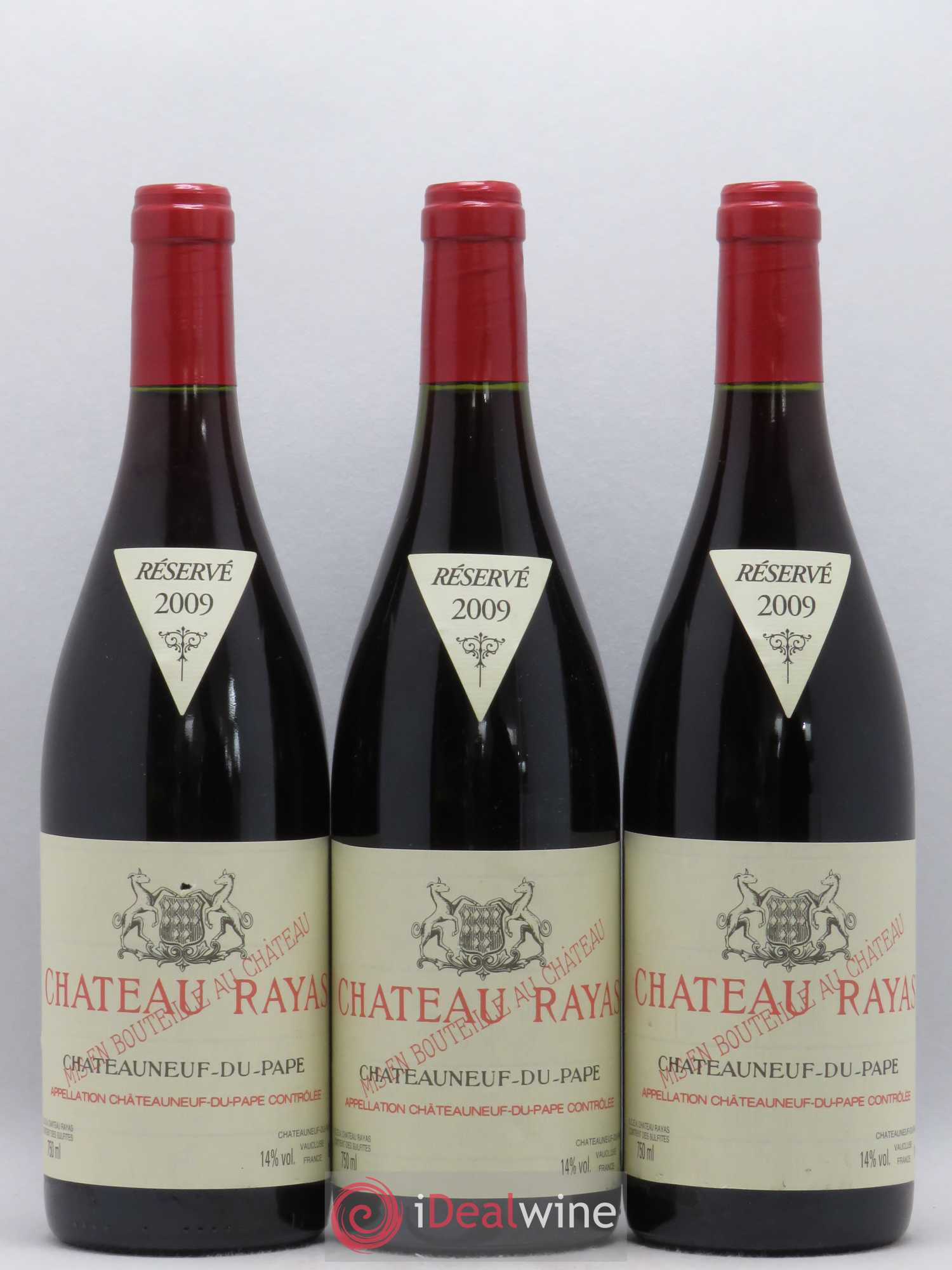Châteauneuf-du-Pape Château Rayas Emmanuel Reynaud 2009 - Lot de 3 bouteilles - 0