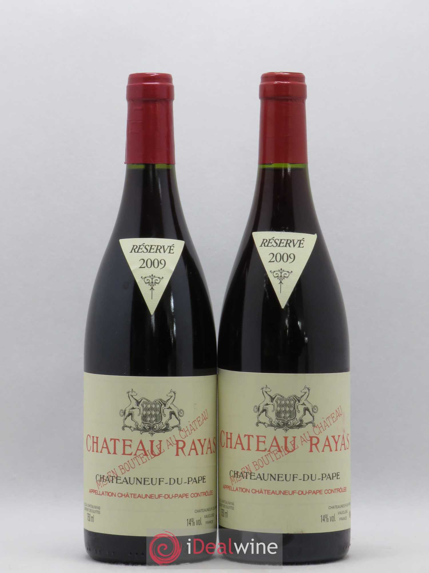 Châteauneuf-du-Pape Château Rayas Emmanuel Reynaud 2009 - Lot de 2 bouteilles - 0