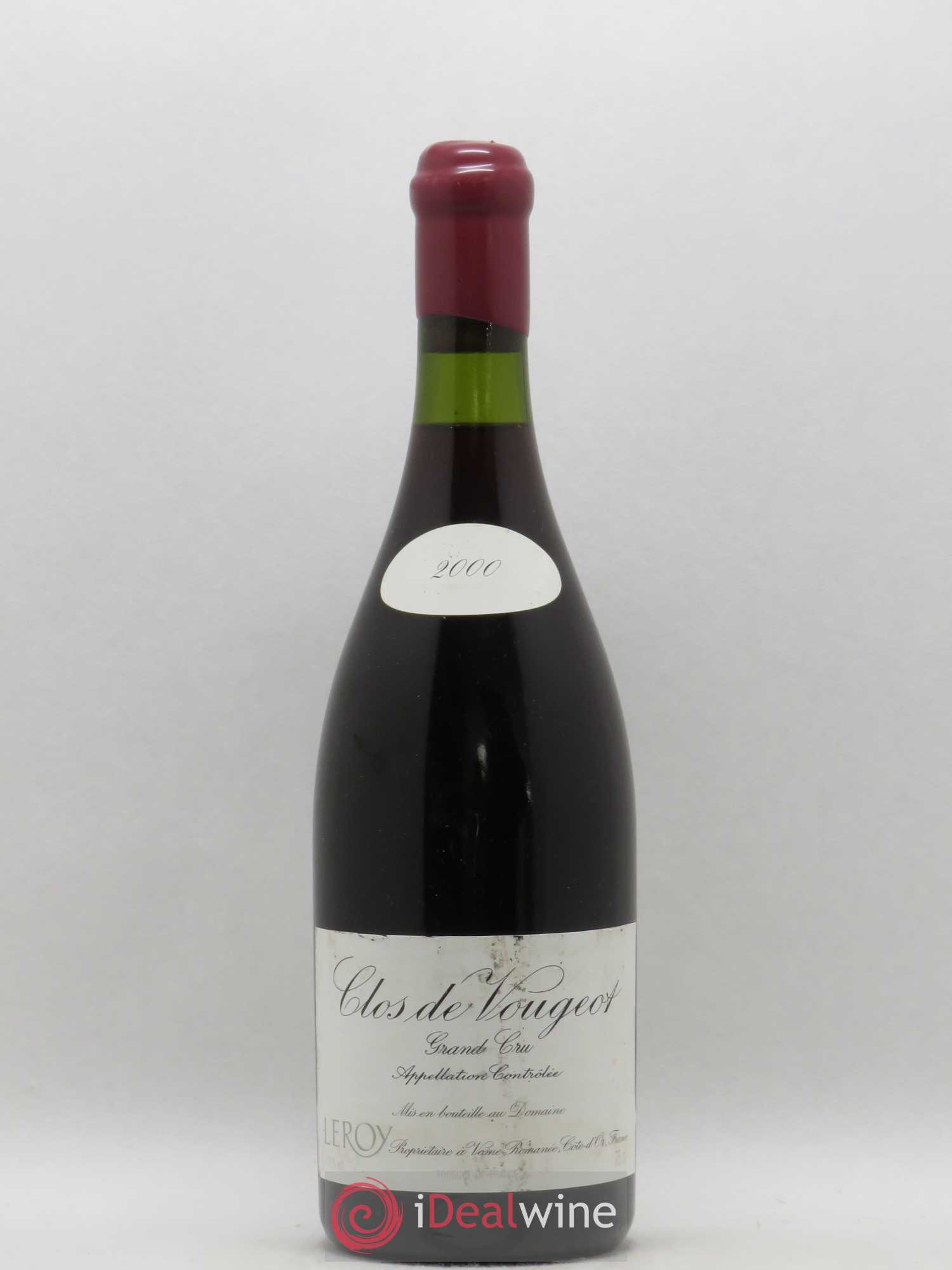 Clos de Vougeot Grand Cru Leroy (Domaine) 2000 - Lot de 1 bouteille - 0