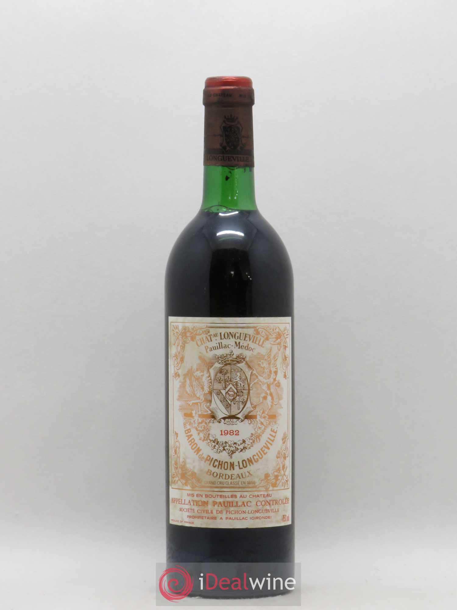 Pichon Longueville Baron 2ème Grand Cru Classé 1982 - Lot de 1 bouteille - 0