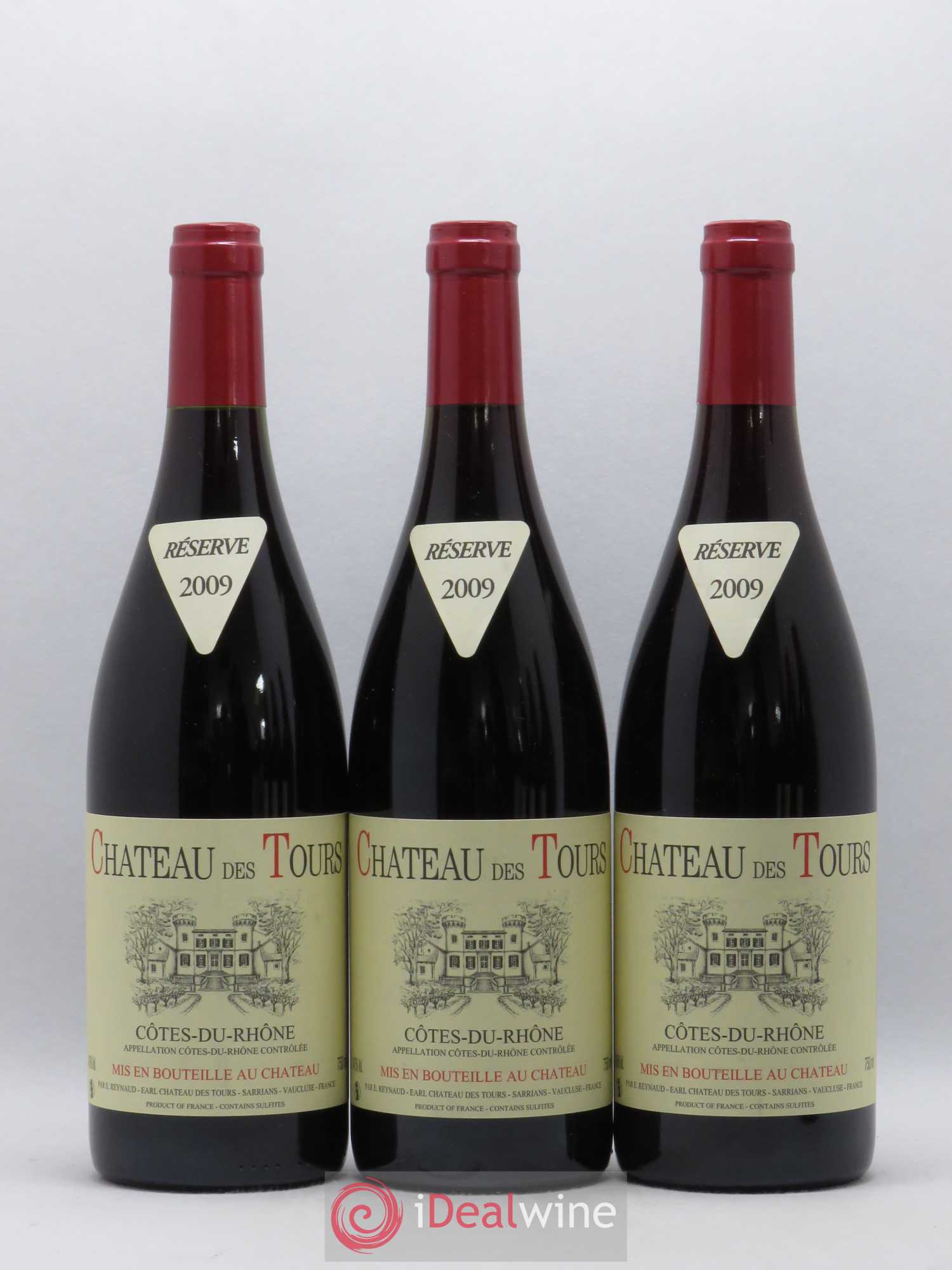 Côtes-du-Rhône Château des Tours Emmanuel Reynaud 2009 - Lot de 6 bouteilles - 1