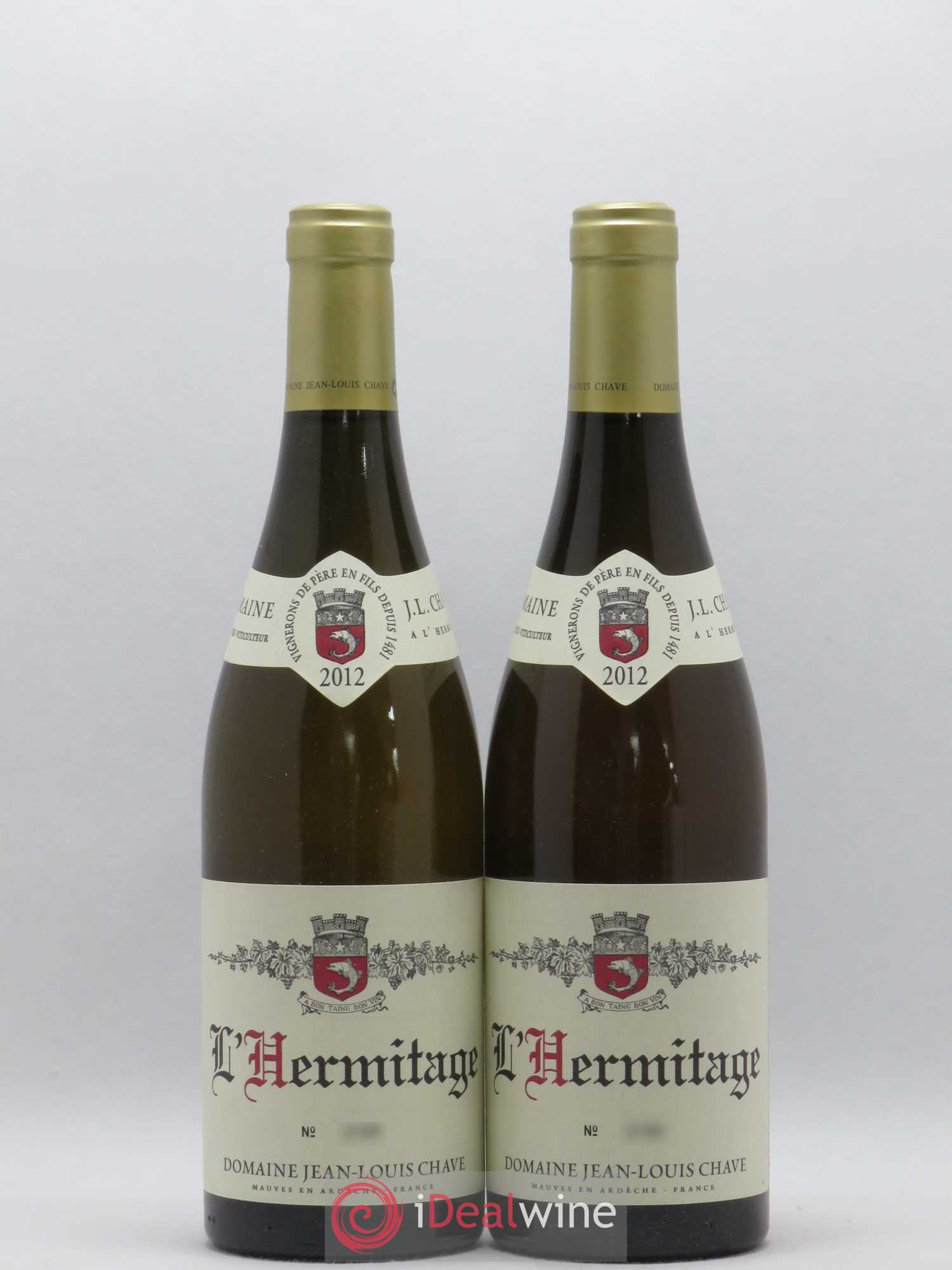 Hermitage Jean-Louis Chave 2012 - Lot de 2 bouteilles - 0