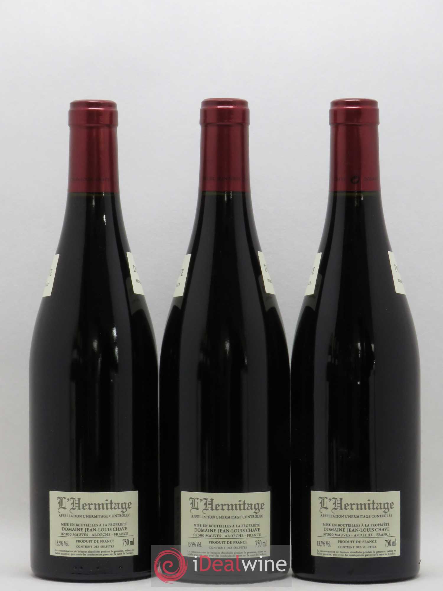 Hermitage Assortiment 3 Hermitage blancs 3 Hermitage rouges Jean-Louis Chave 2014 - Lot de 6 bouteilles - 4