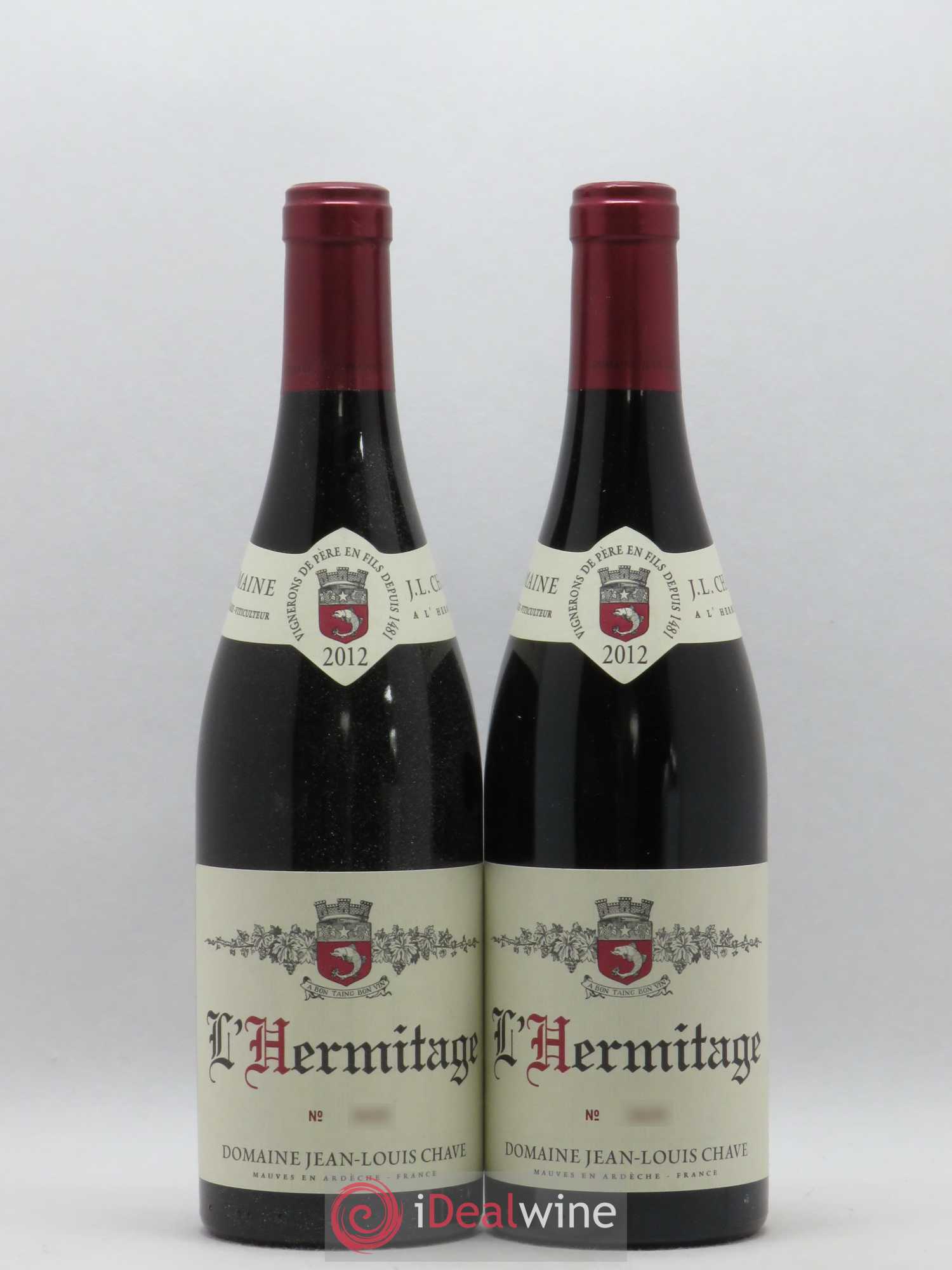 Hermitage Jean-Louis Chave 2012 - Lot de 2 bouteilles - 0