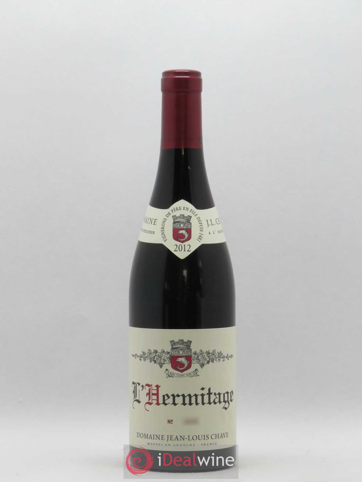 Hermitage Jean-Louis Chave 2012 - Lot de 1 bouteille - 0