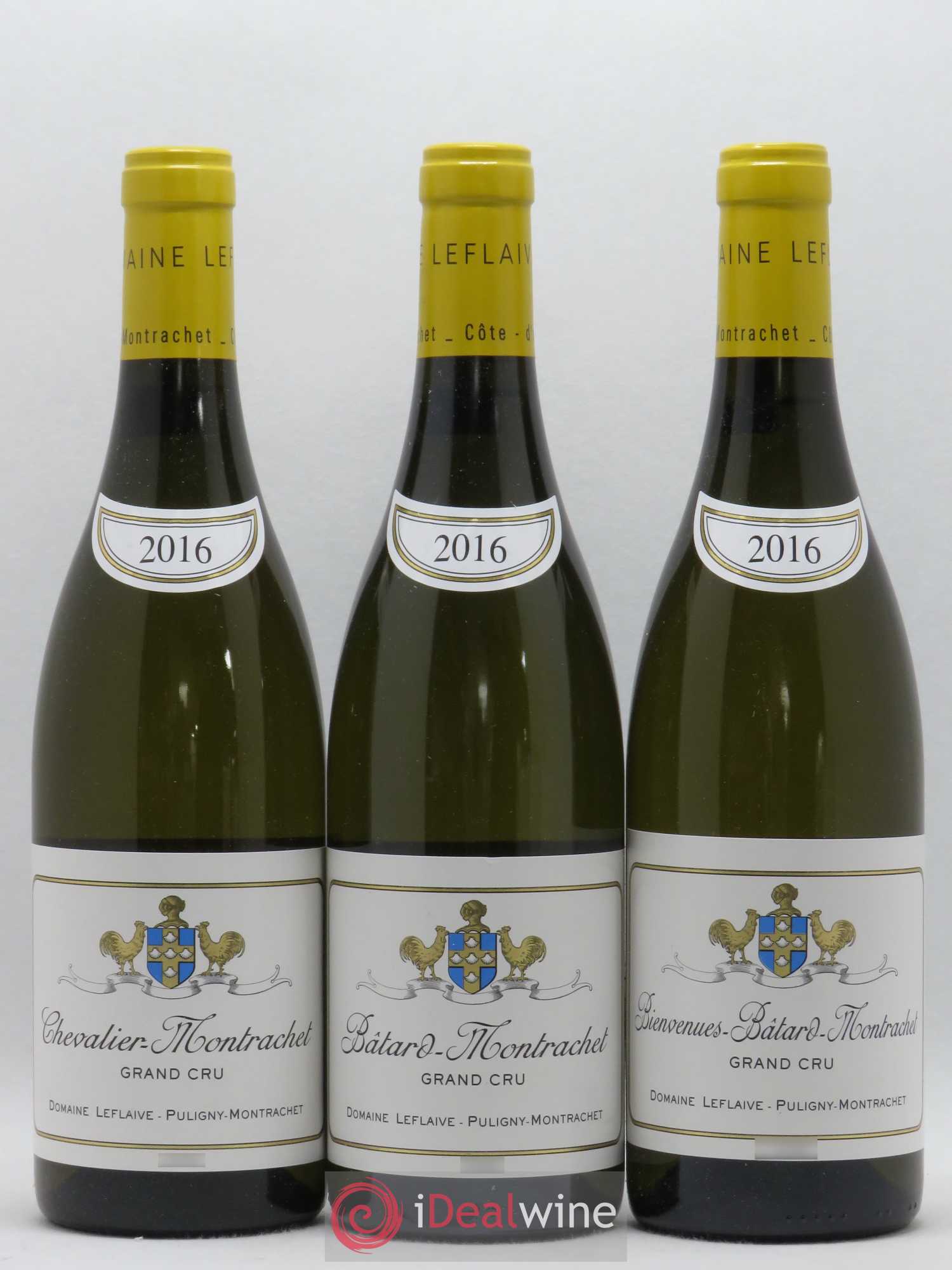 Assortiment Grand Cru Leflaive (Domaine) 1 Bâtard Montrachet 1 Bienvenues Bâtard Montrachet 1 Chevalier Montrachet 2016 - Posten von 3 Flaschen - 0