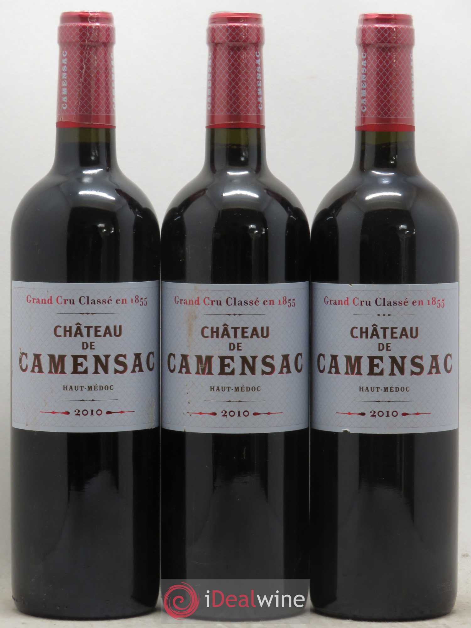 Château Camensac 5ème Grand Cru Classé 2010 - Lot de 3 bouteilles - 0
