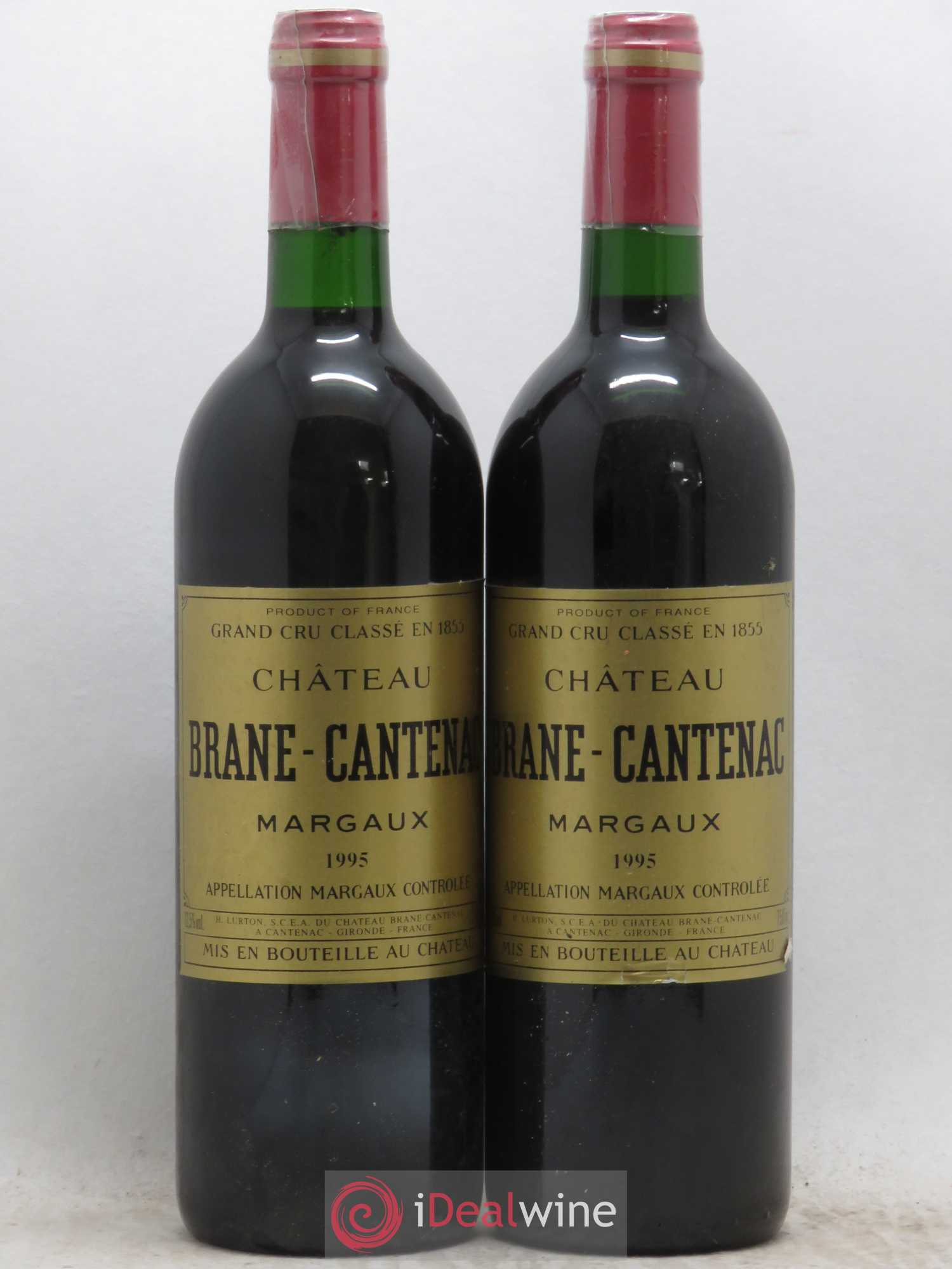 Château Brane Cantenac 2ème Grand Cru Classé 1995 - Lot de 2 bouteilles - 0