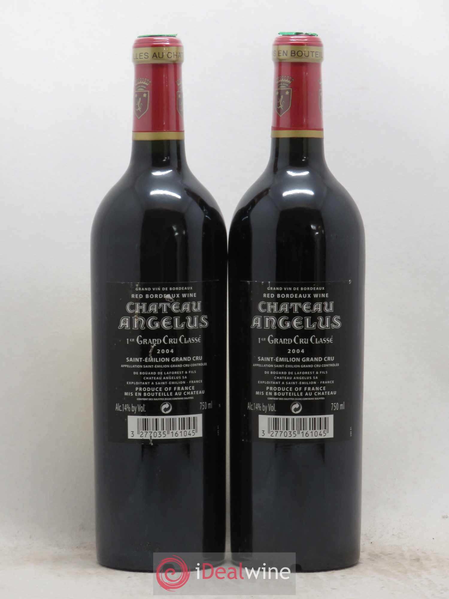 Château Angélus 1er Grand Cru Classé A 2004 - Lot de 2 bouteilles - 1
