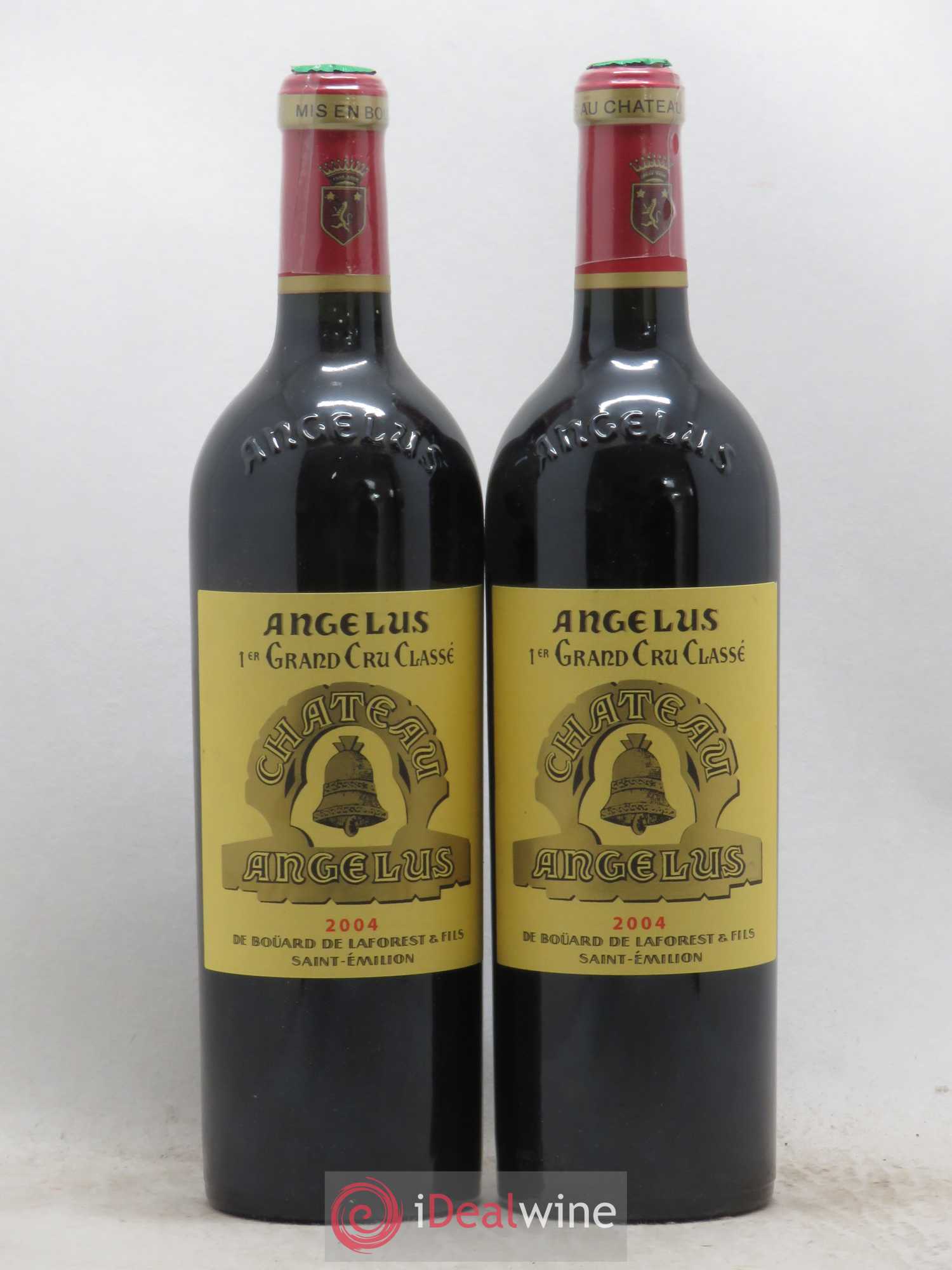 Château Angélus 1er Grand Cru Classé A 2004 - Lot de 2 bouteilles - 0