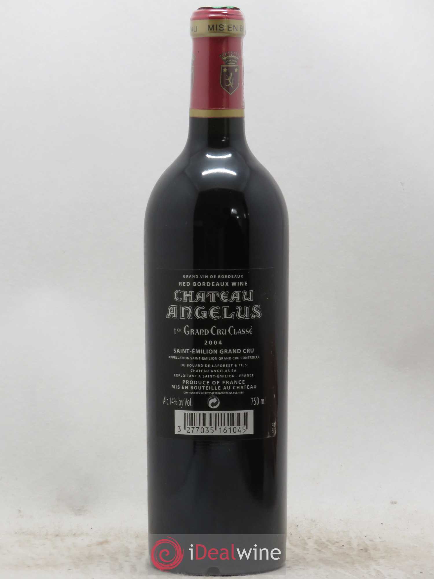 Château Angélus 1er Grand Cru Classé A 2004 - Lot de 1 bouteille - 1