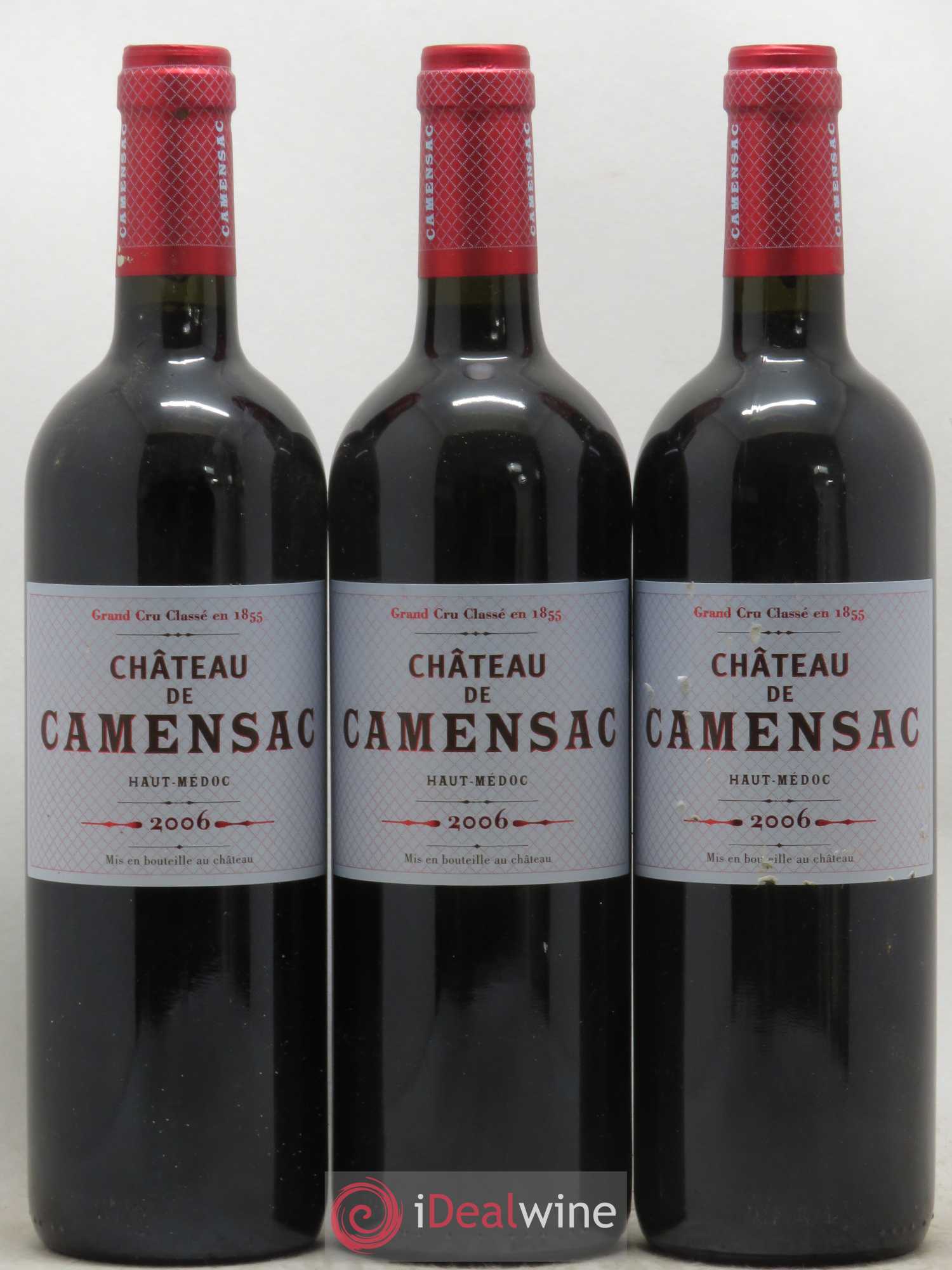 Château Camensac 5ème Grand Cru Classé 2006 - Lot de 3 bouteilles - 0
