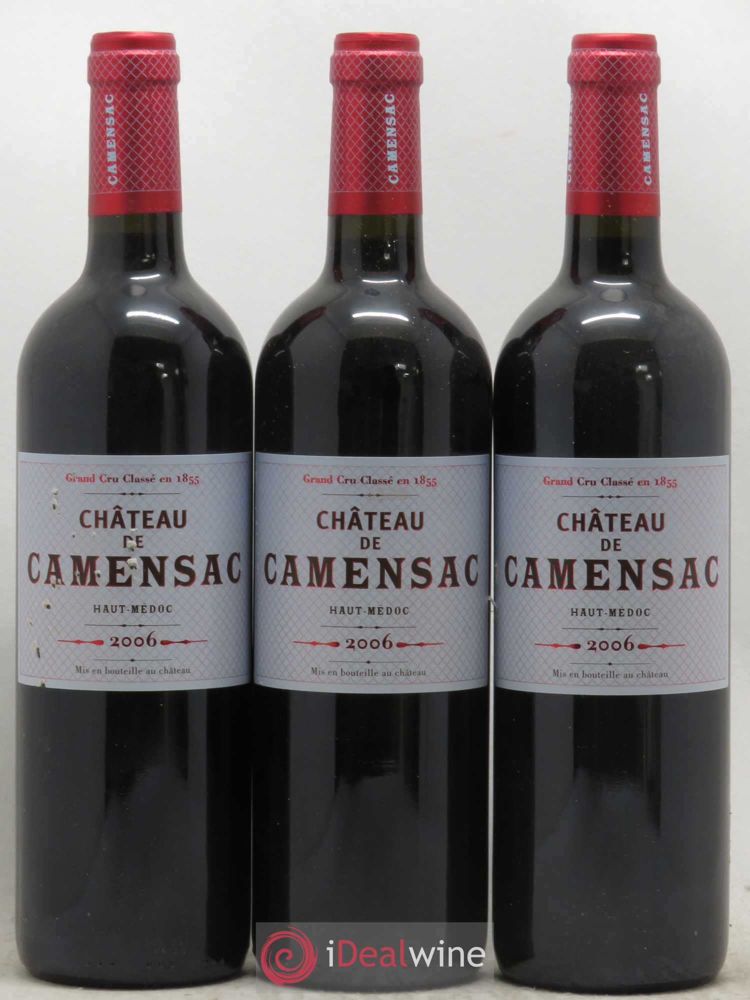 Château Camensac 5ème Grand Cru Classé 2006 - Lot de 3 bouteilles - 0