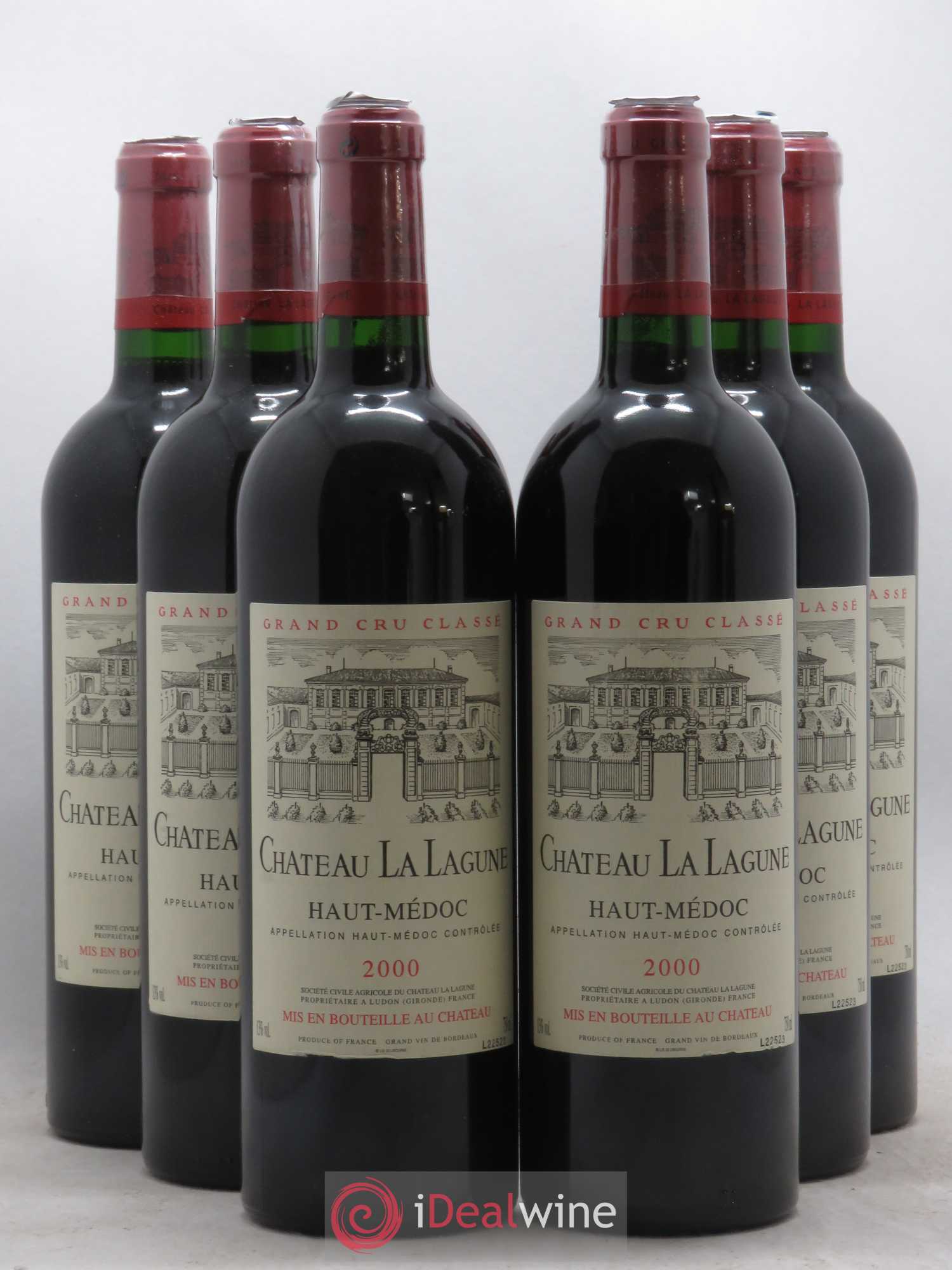 Château la Lagune 3ème Grand Cru Classé 2000 - Lot de 6 bouteilles - 0