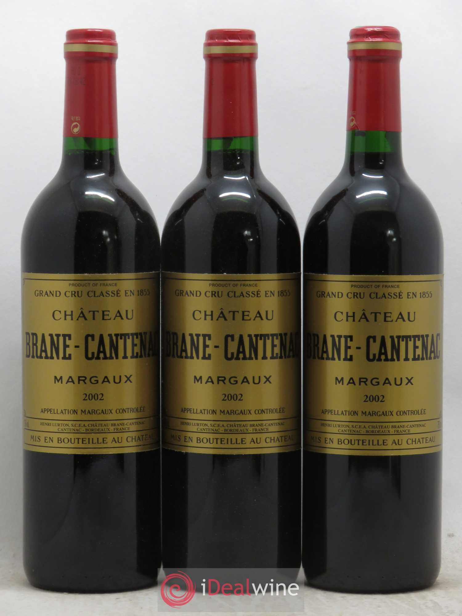 Château Brane Cantenac 2ème Grand Cru Classé 2002 - Lot de 6 bouteilles - 1