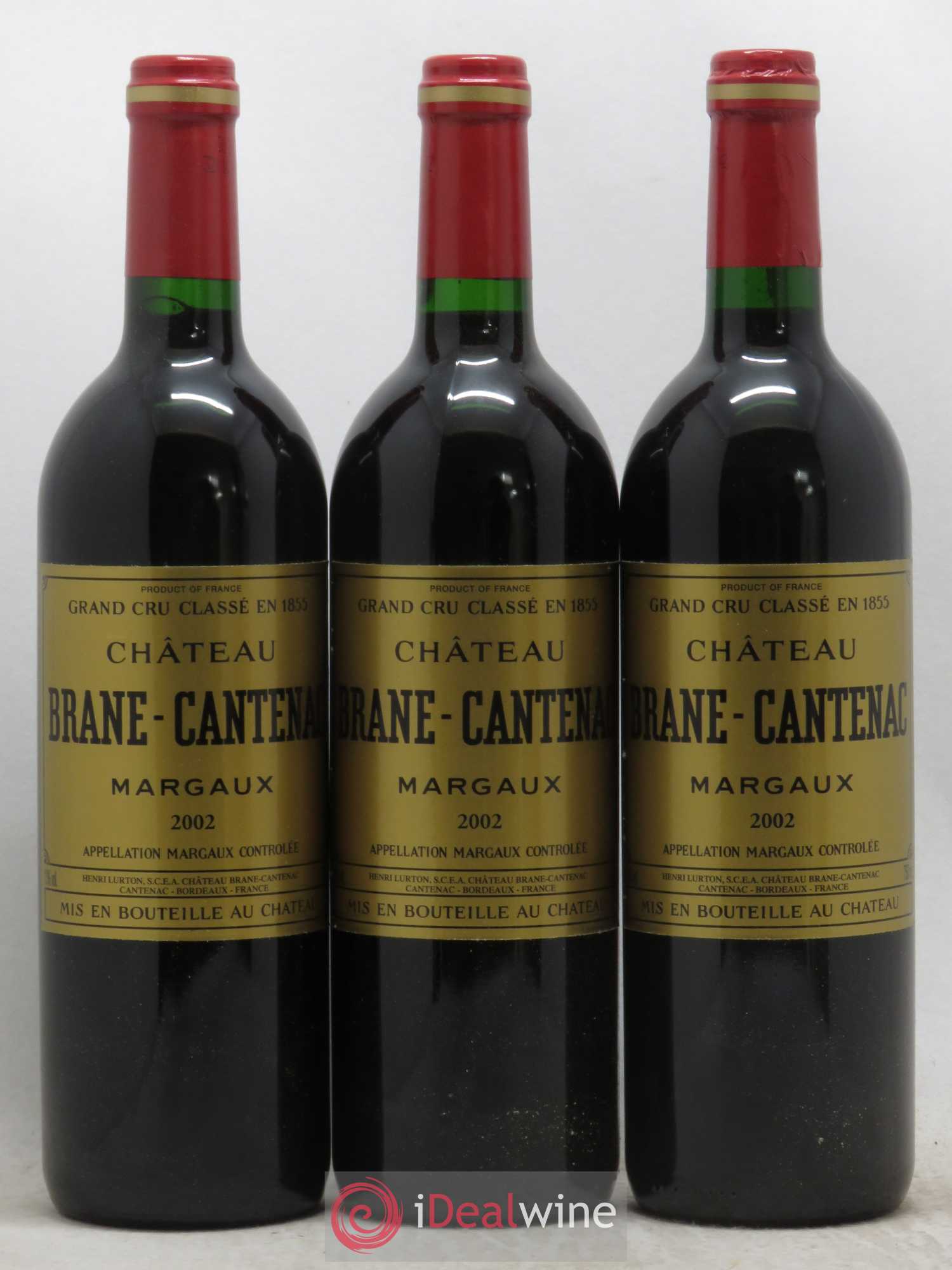 Château Brane Cantenac 2ème Grand Cru Classé 2002 - Lot de 6 bouteilles - 2