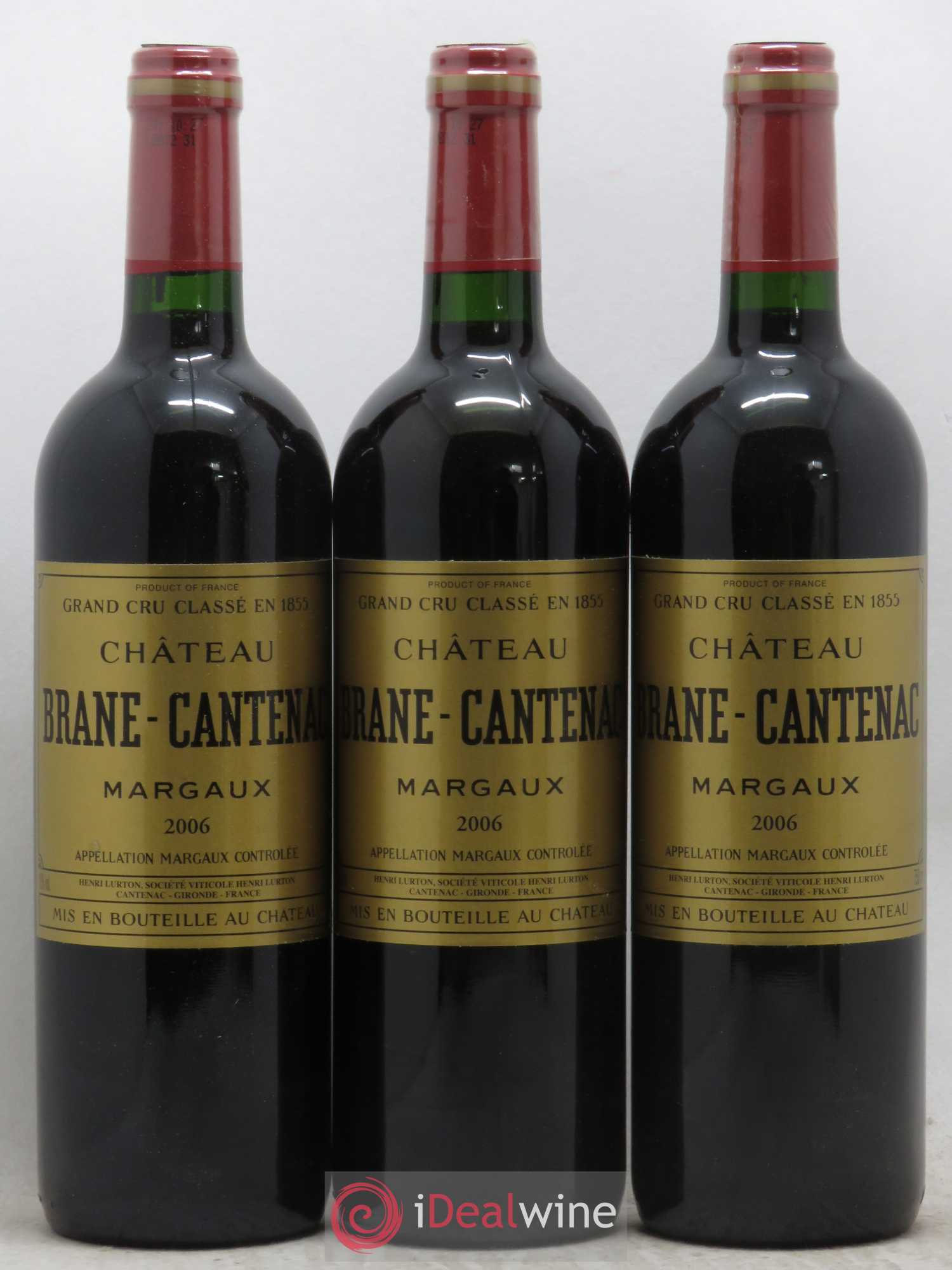 Château Brane Cantenac 2ème Grand Cru Classé 2006 - Lot de 6 bouteilles - 1
